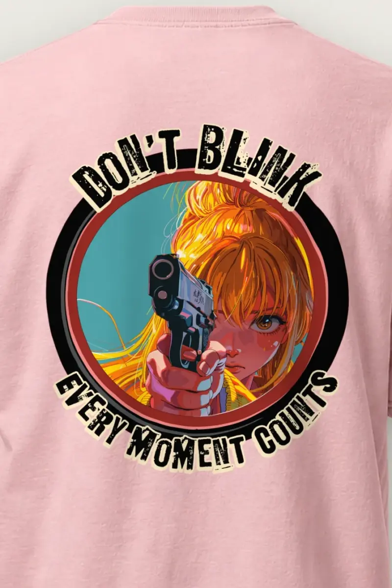 "Every Moment Counts" Heavyweight Unisex Crewneck T-shirt