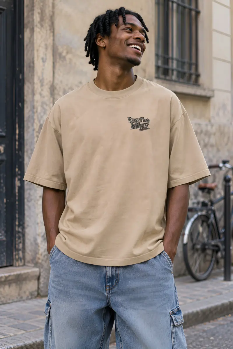 "Every Photo Is Blurry" Unisex Oversized Heavyweight Crewneck T-Shirt