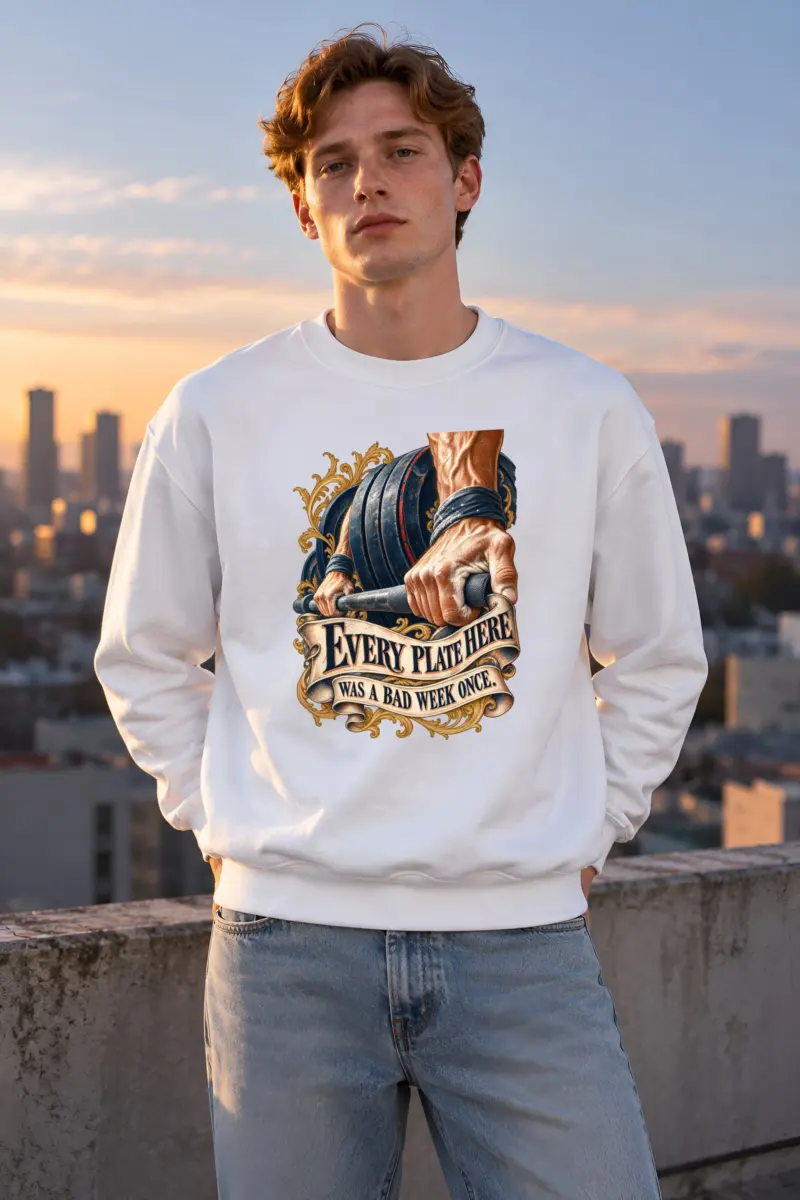 “Every Plate Here” Unisex Crewneck Sweatshirt