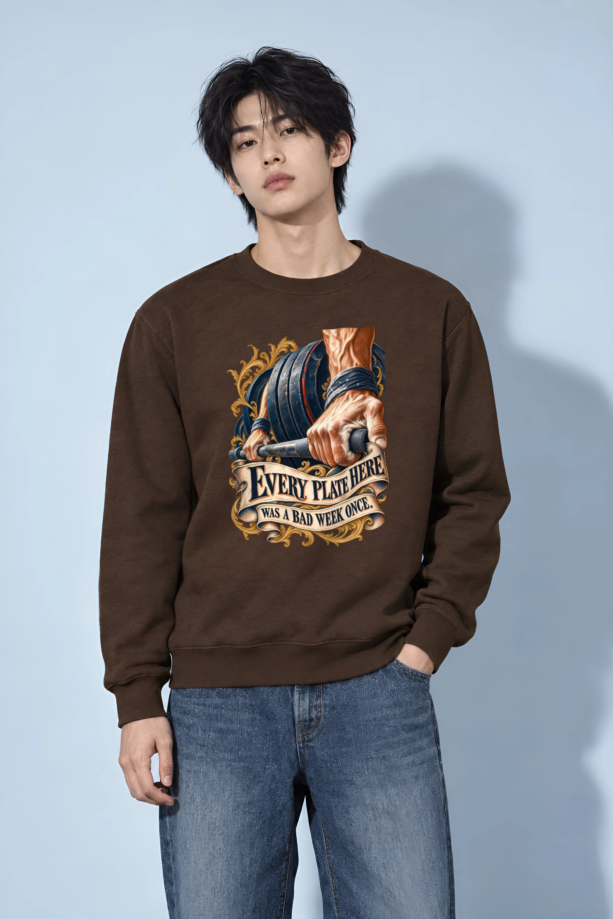 "Every Plate Here" Unisex Crewneck Sweatshirt