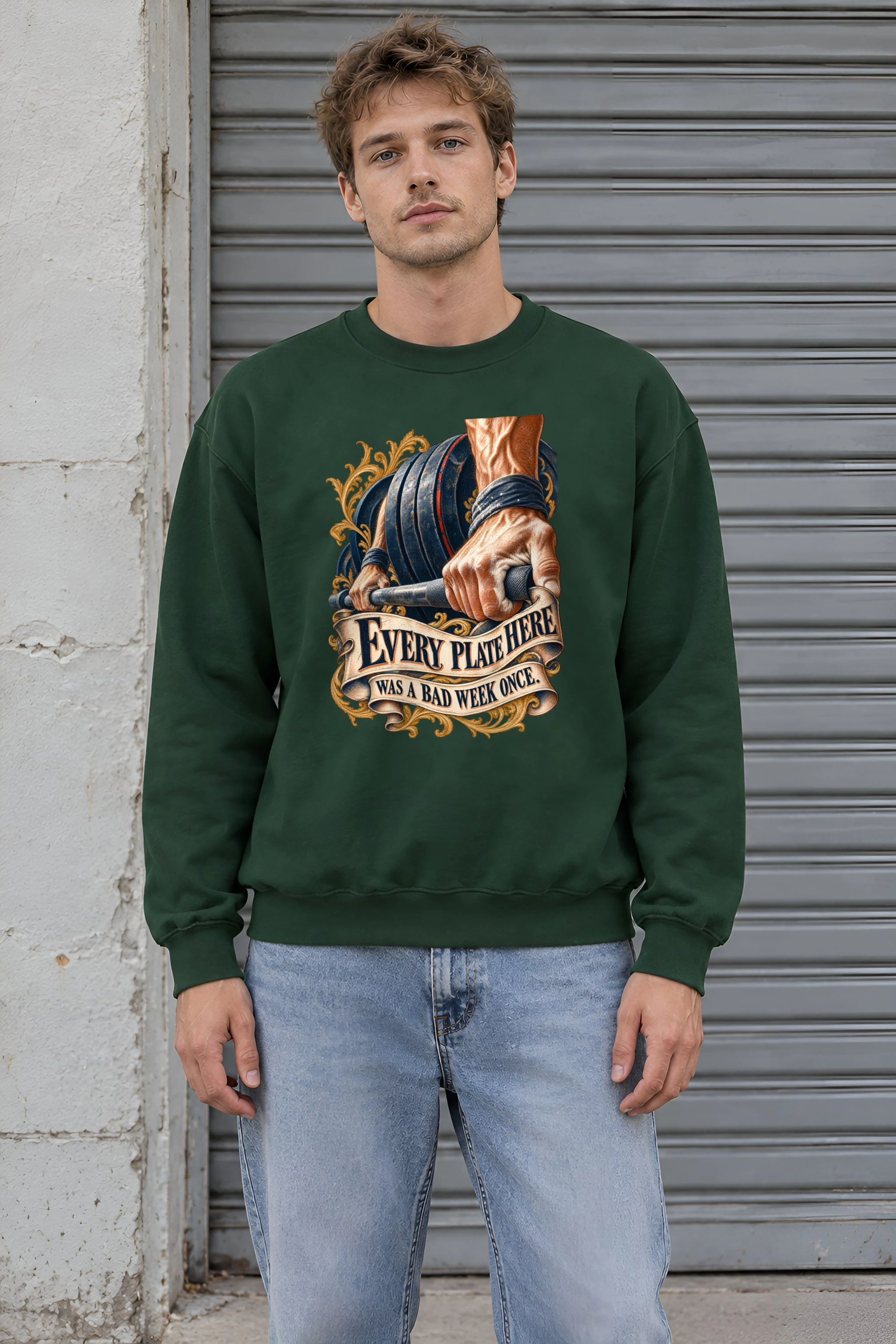 "Every Plate Here" Unisex Crewneck Sweatshirt