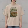 "Every Rustle Sounds Bigger Alone" Men's Oversized Heavyweight Crewneck T-Shirt