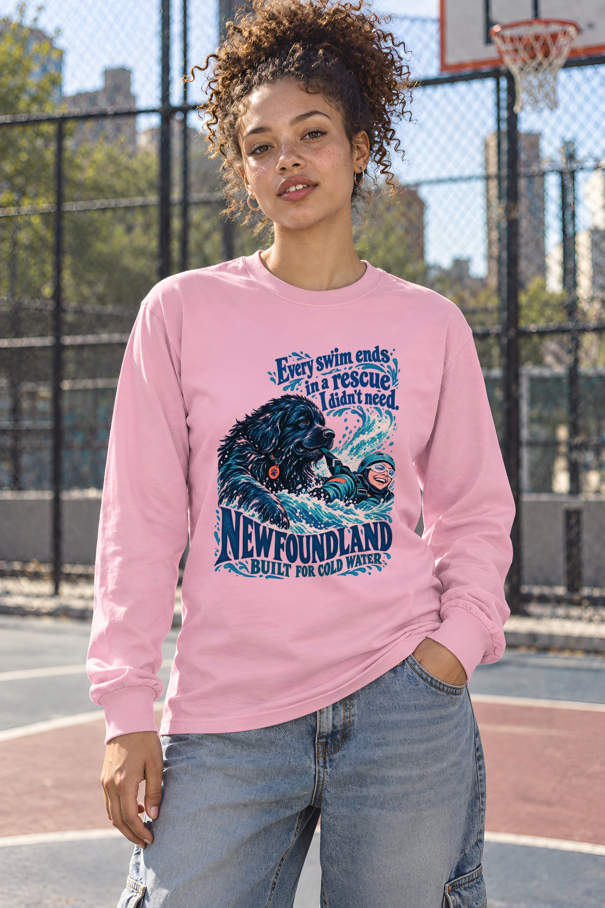"Every Swim Ends in a Rescue" Unisex Longsleeve T-shirt