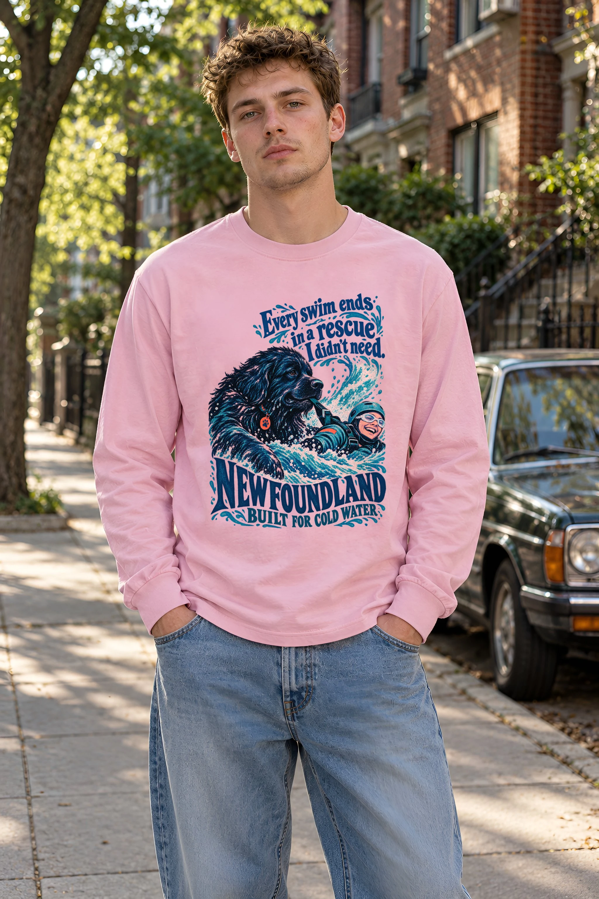 "Every Swim Ends in a Rescue" Unisex Longsleeve T-shirt