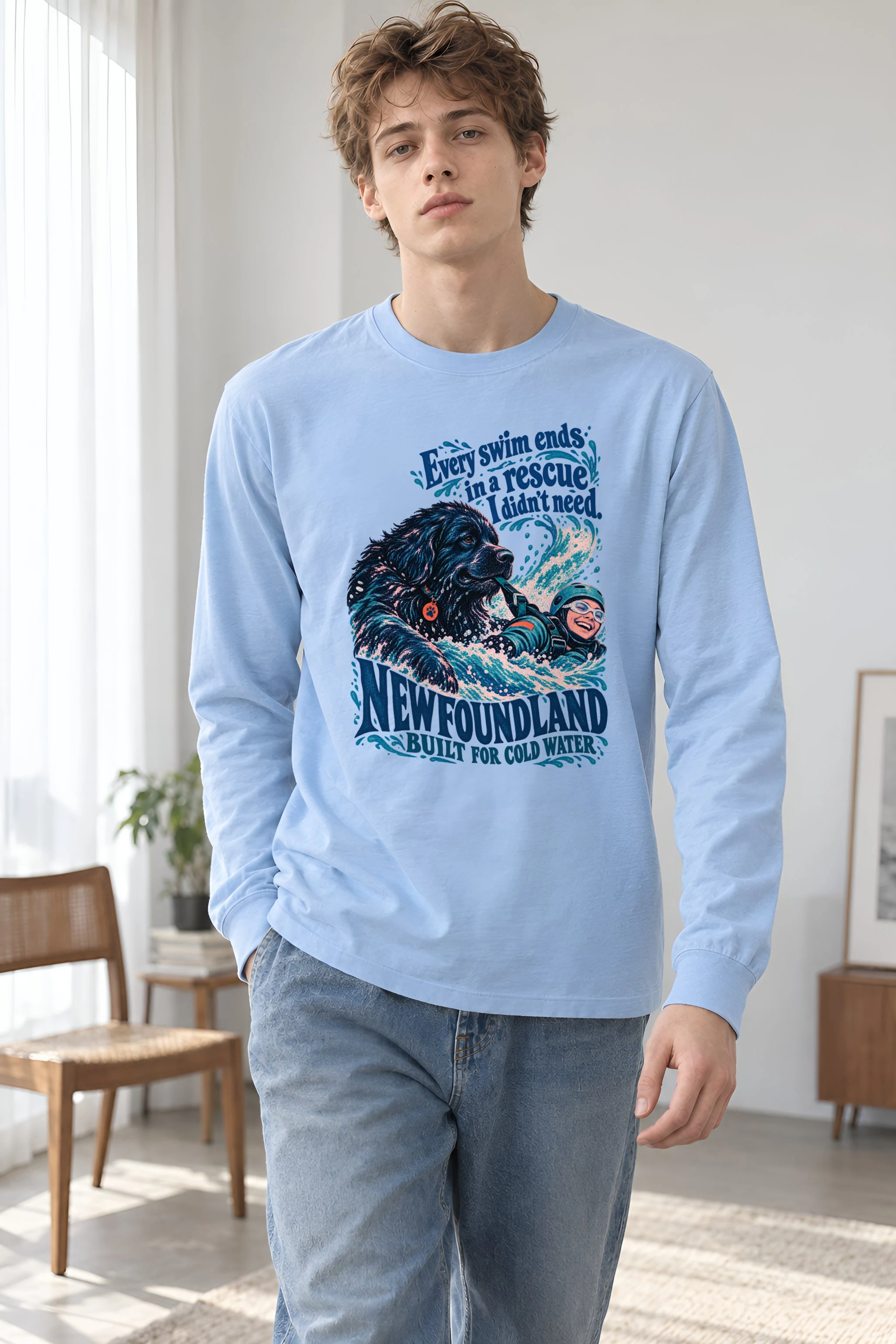 "Every Swim Ends in a Rescue" Unisex Longsleeve T-shirt