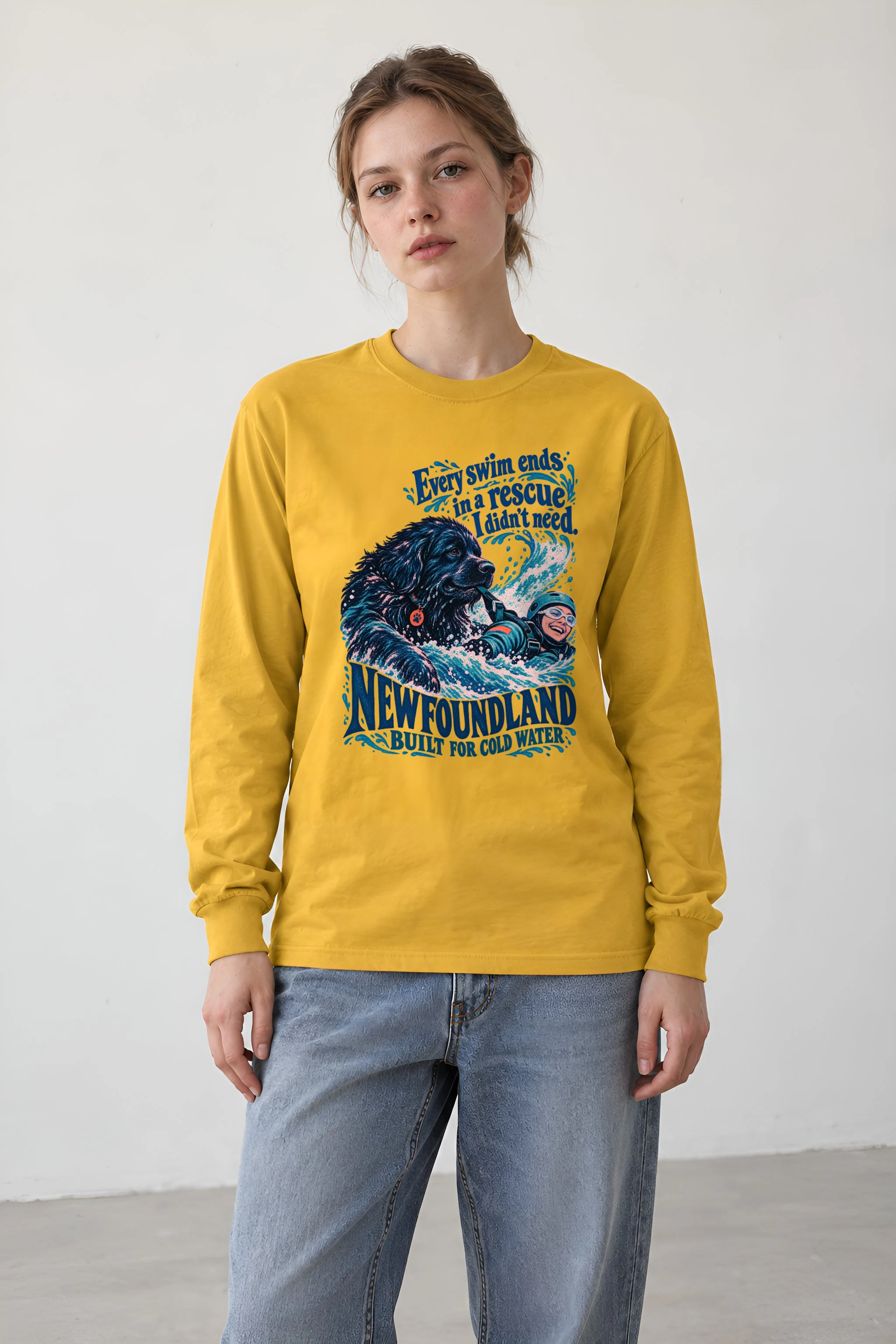 "Every Swim Ends in a Rescue" Unisex Longsleeve T-shirt