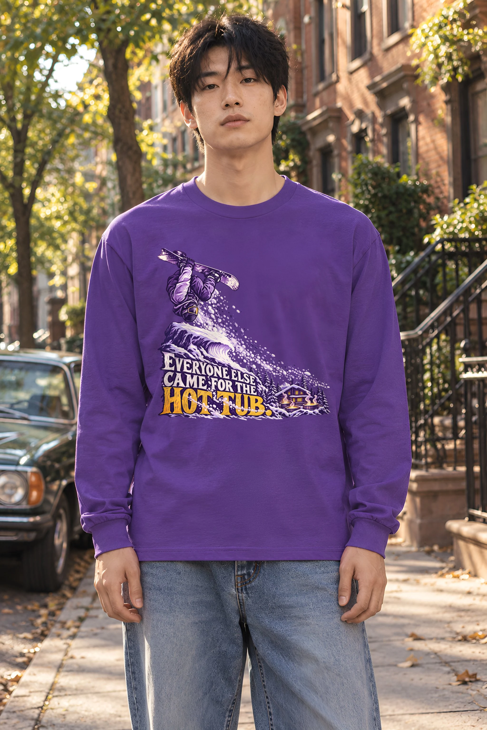 "Everyone Else Came for the Hot Tub" Unisex Longsleeve T-shirt