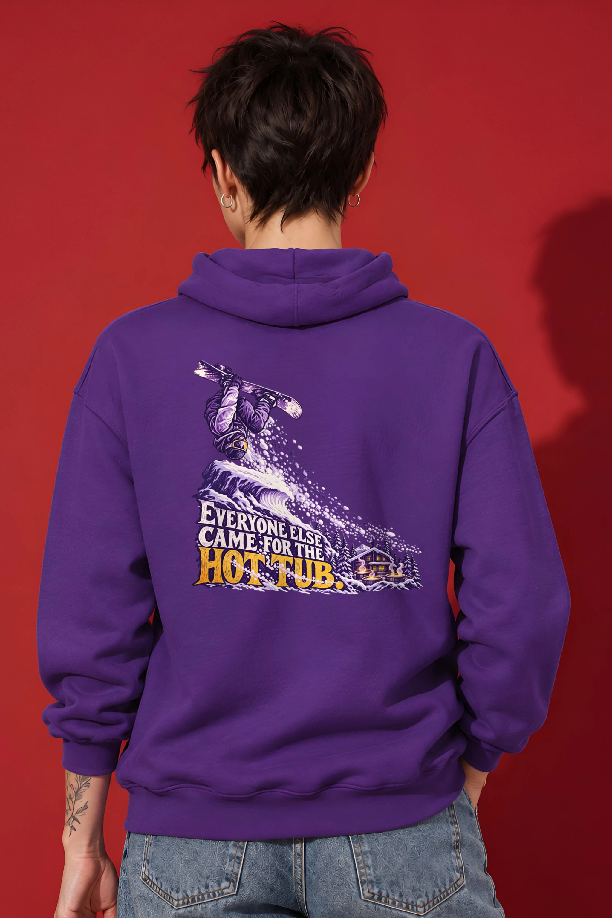 "Everyone Else Came for the Hot Tub" Unisex Pullover Hoodie