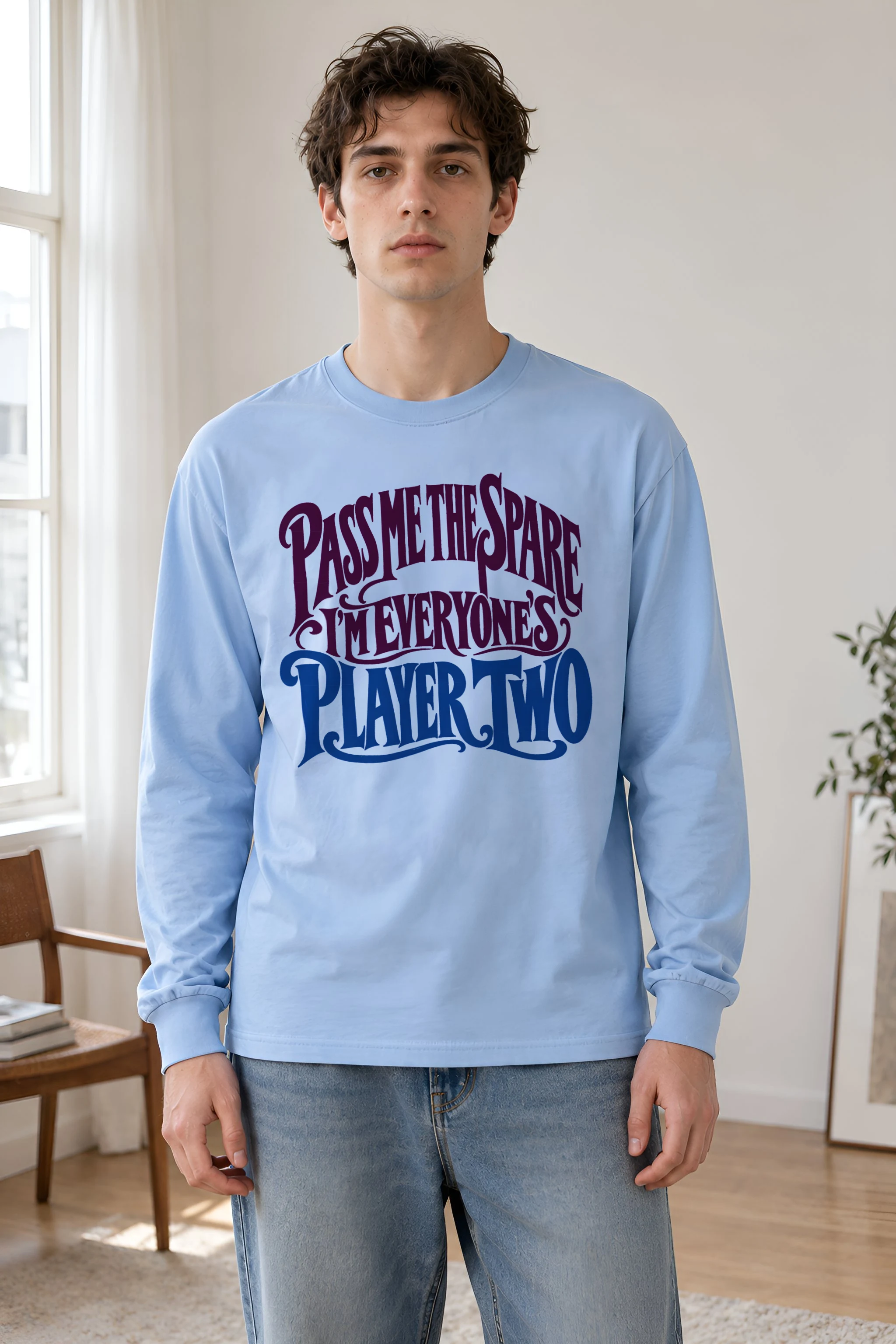 "Everyone's Player Two" Unisex Longsleeve T-shirt