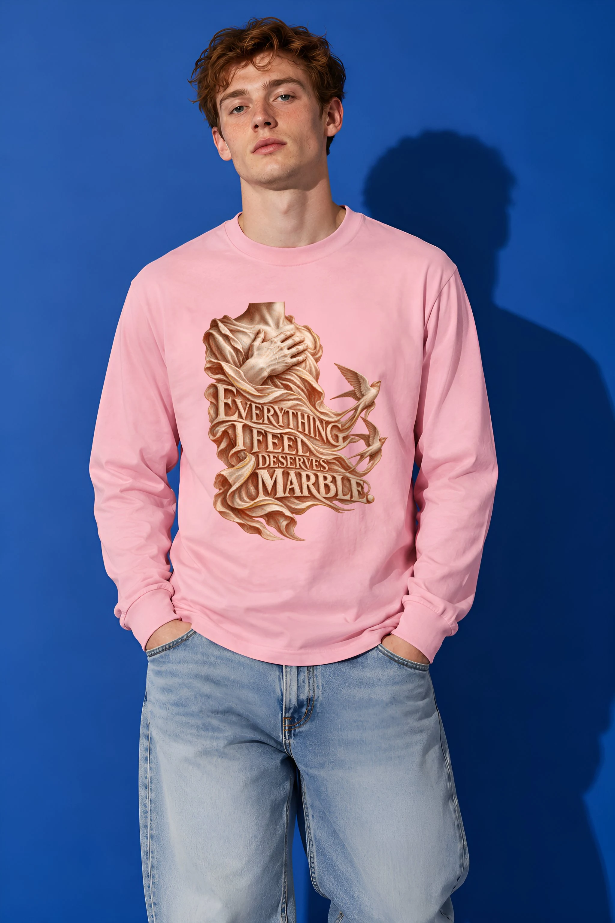 "Everything I Feel Deserves Marble" Unisex Longsleeve T-shirt