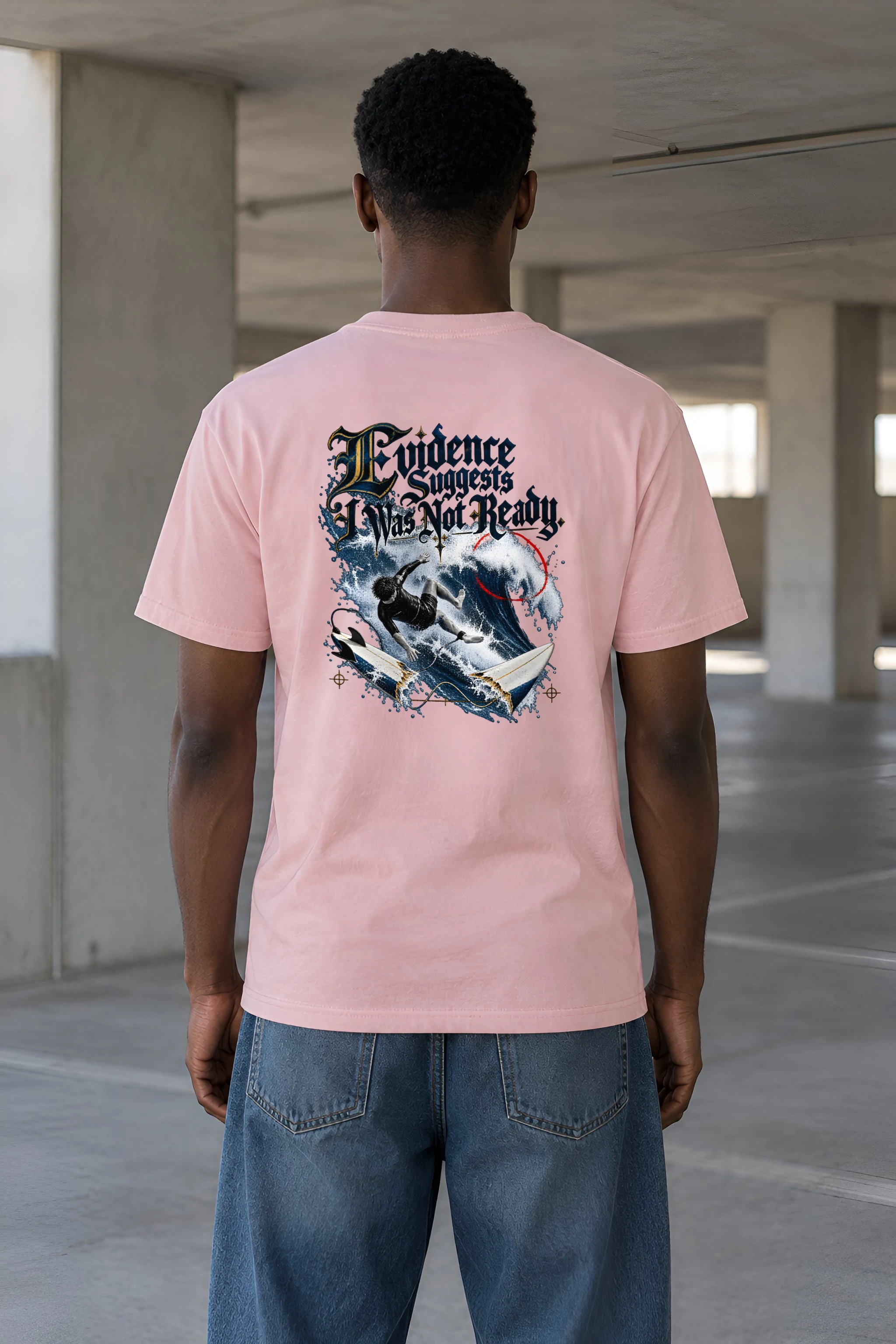 "Evidence Suggests I Was Not Ready" Heavyweight Unisex Crewneck T-shirt
