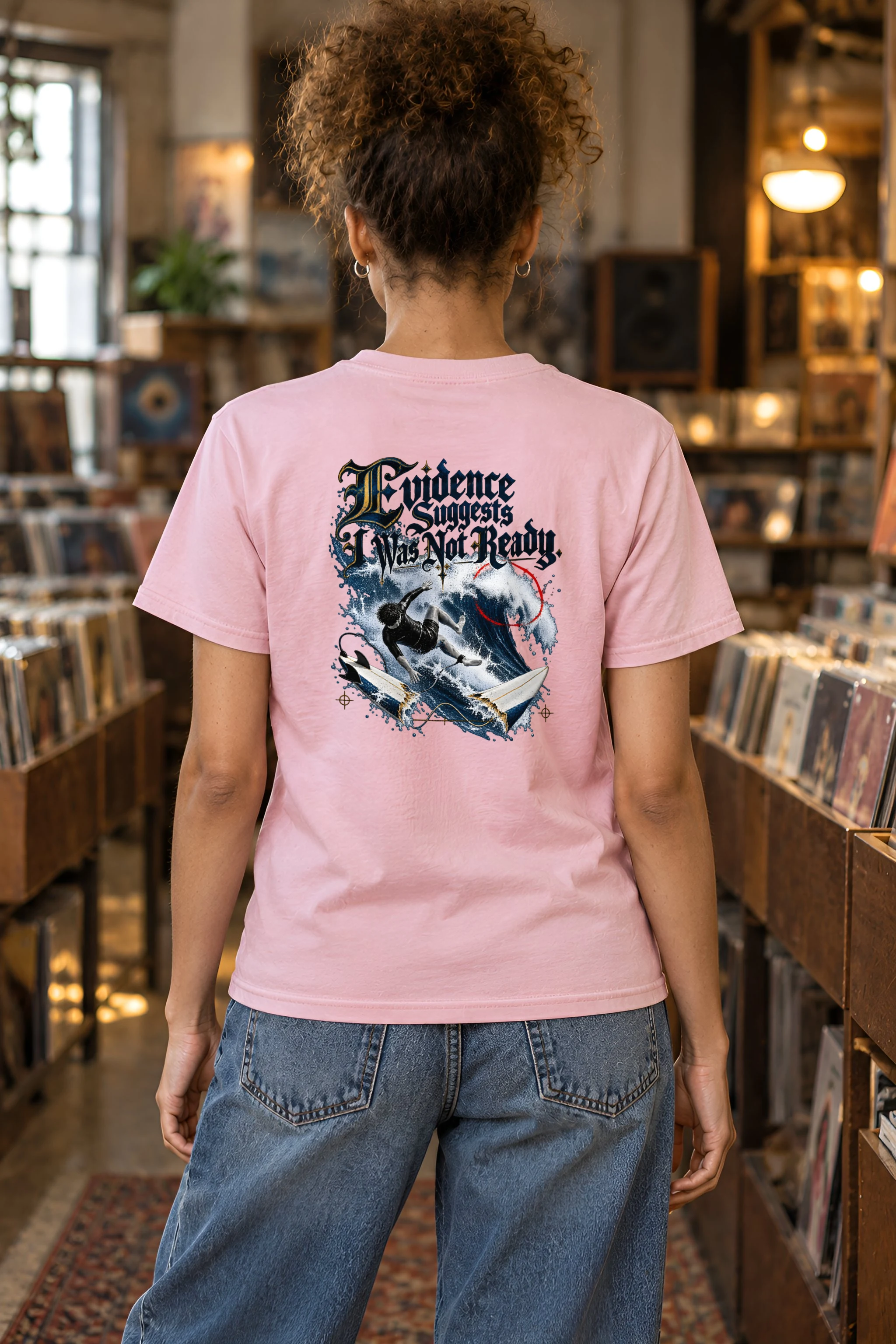"Evidence Suggests I Was Not Ready" Heavyweight Unisex Crewneck T-shirt