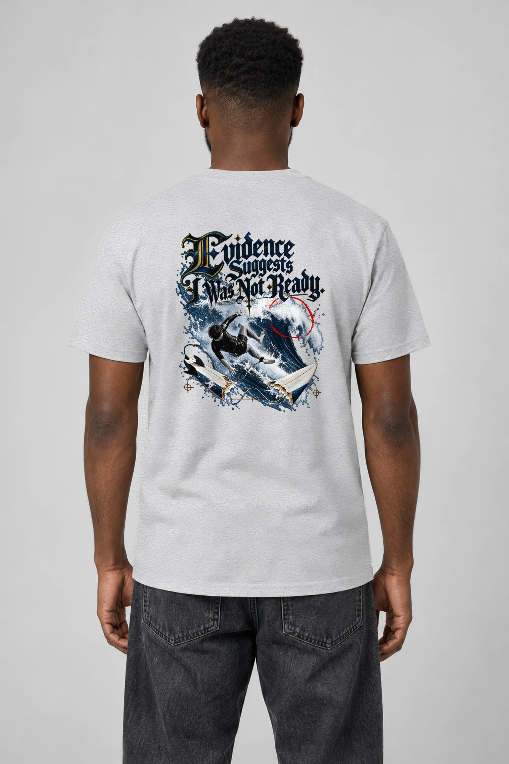 "Evidence Suggests I Was Not Ready" Heavyweight Unisex Crewneck T-shirt