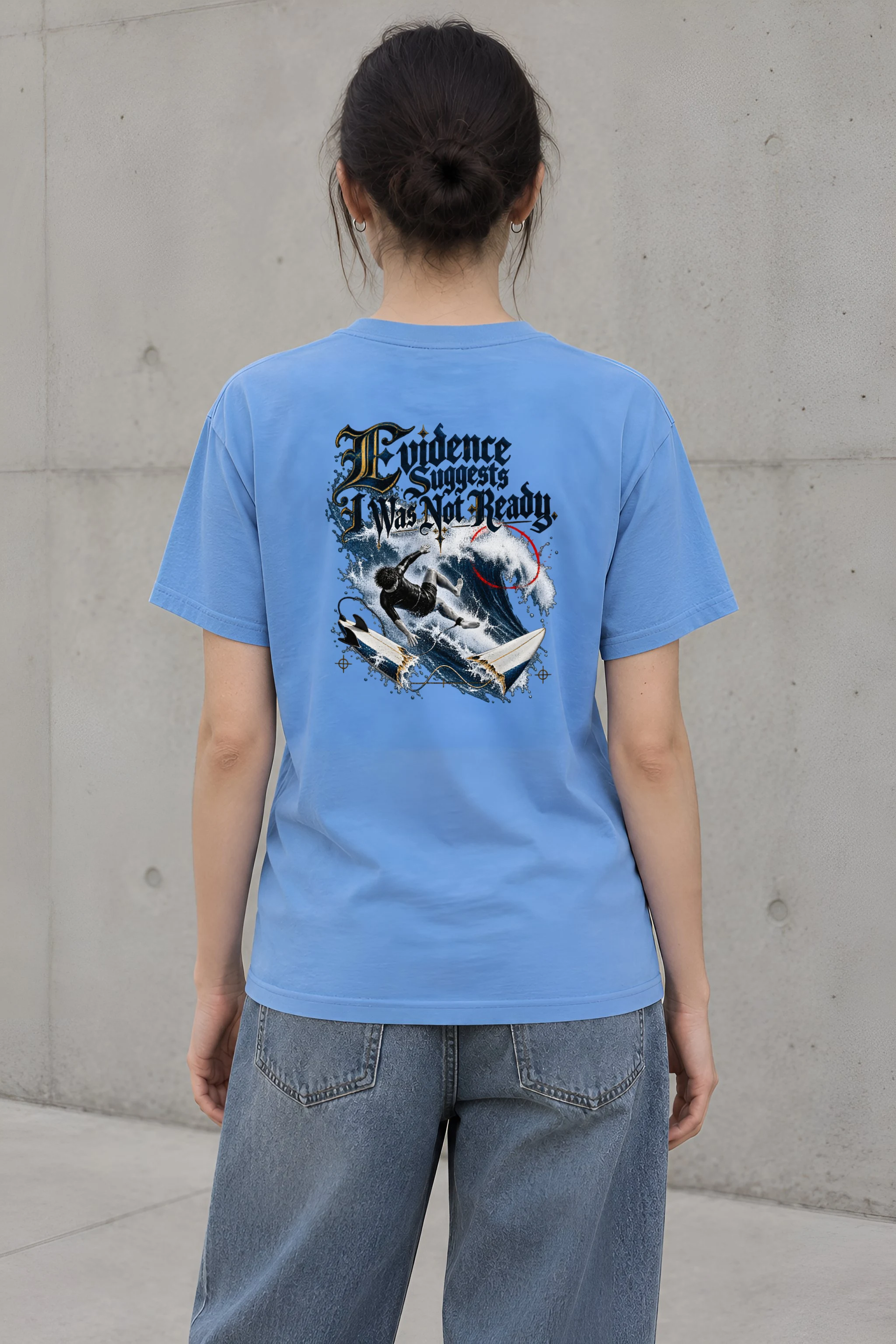 "Evidence Suggests I Was Not Ready" Heavyweight Unisex Crewneck T-shirt