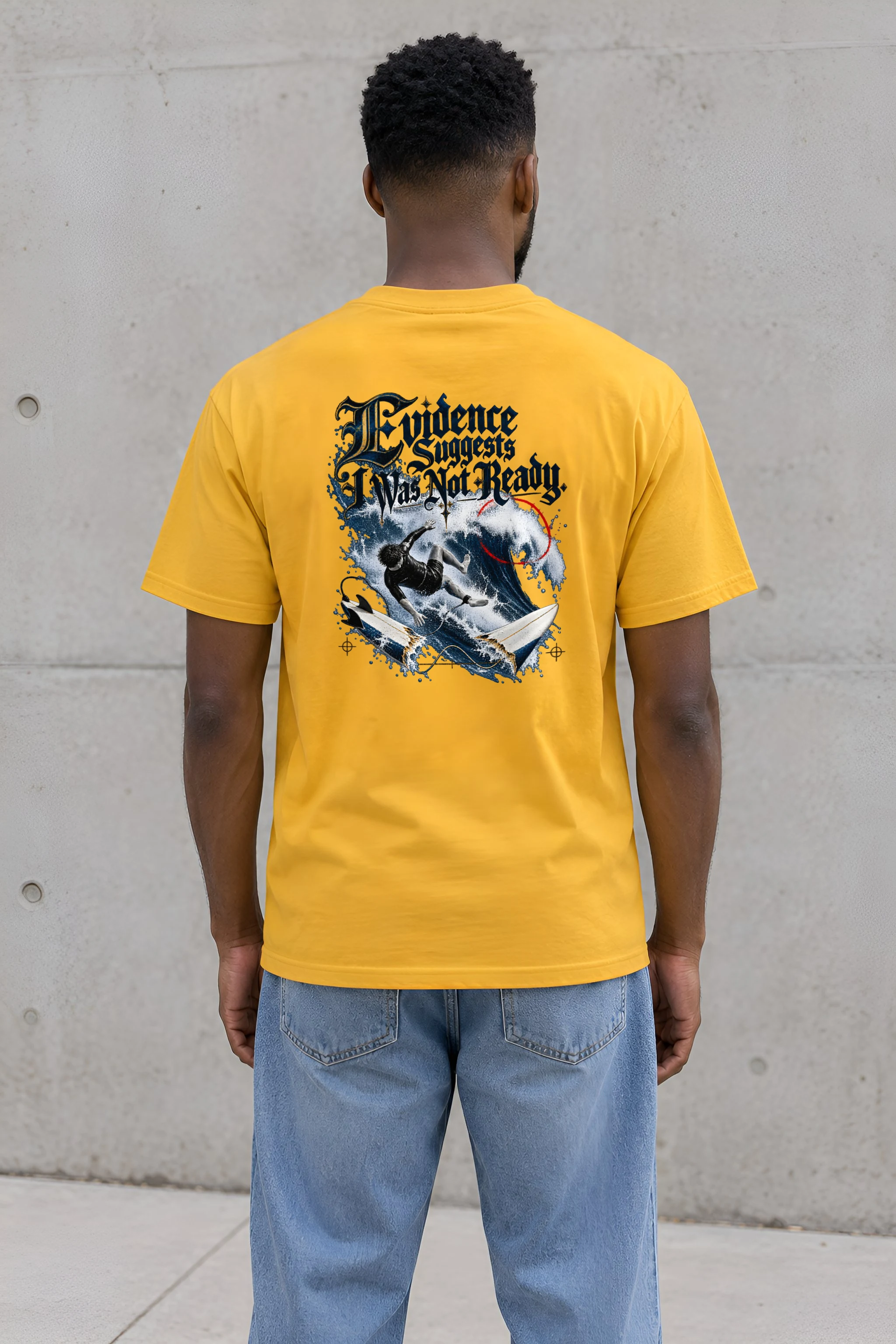 "Evidence Suggests I Was Not Ready" Heavyweight Unisex Crewneck T-shirt