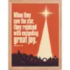 "Exceeding Great Joy" Premium Wooden Framed Poster