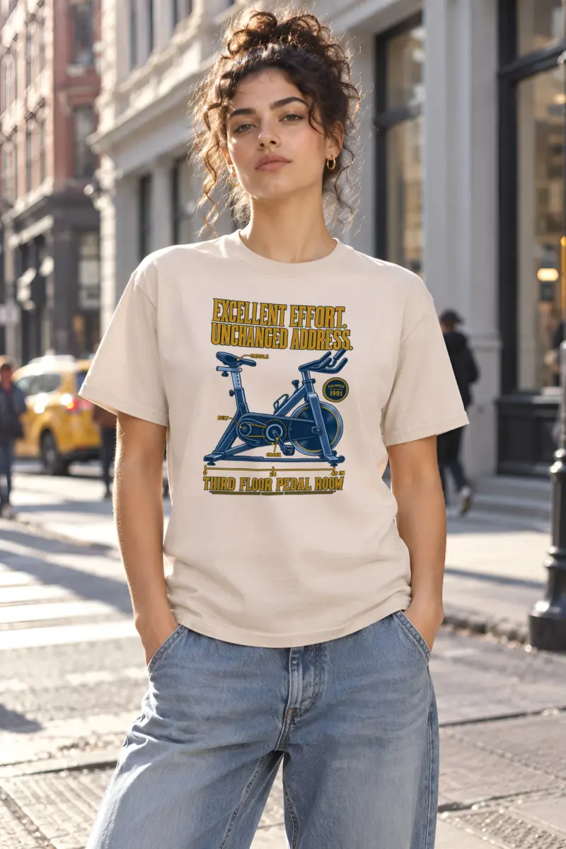 "Excellent Effort Unchanged Address" Heavyweight Unisex Crewneck T-shirt