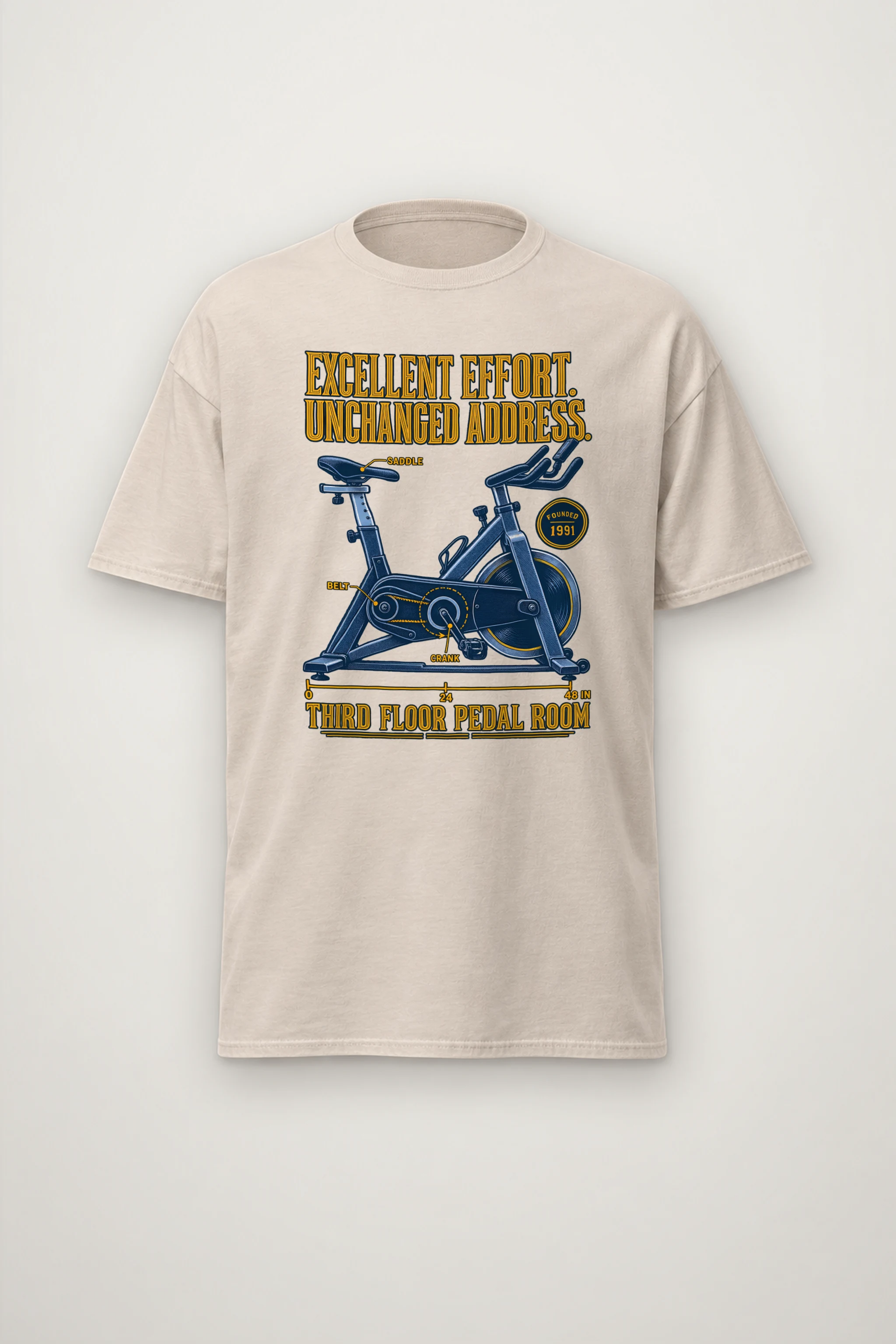 "Excellent Effort Unchanged Address" Heavyweight Unisex Crewneck T-shirt