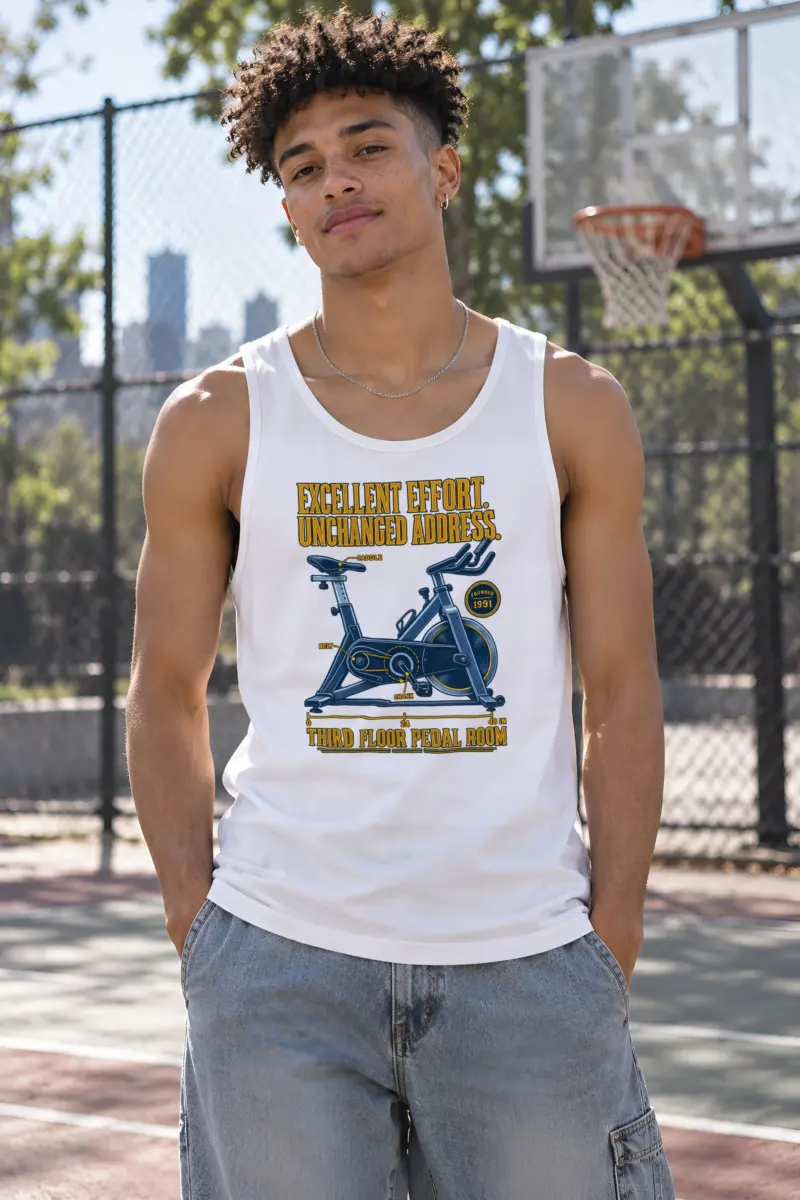 "Excellent Effort Unchanged Address" Unisex Jersey Tank
