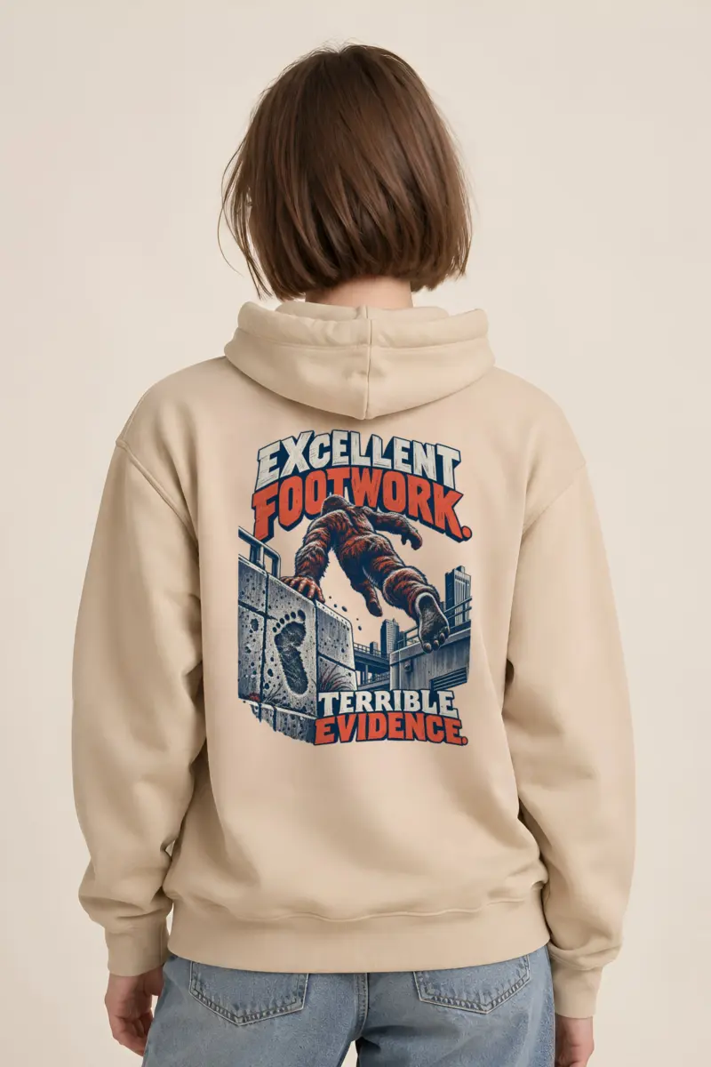 “Excellent Footwork Terrible Evidence” Heavy Blend Unisex Pullover Hoodie