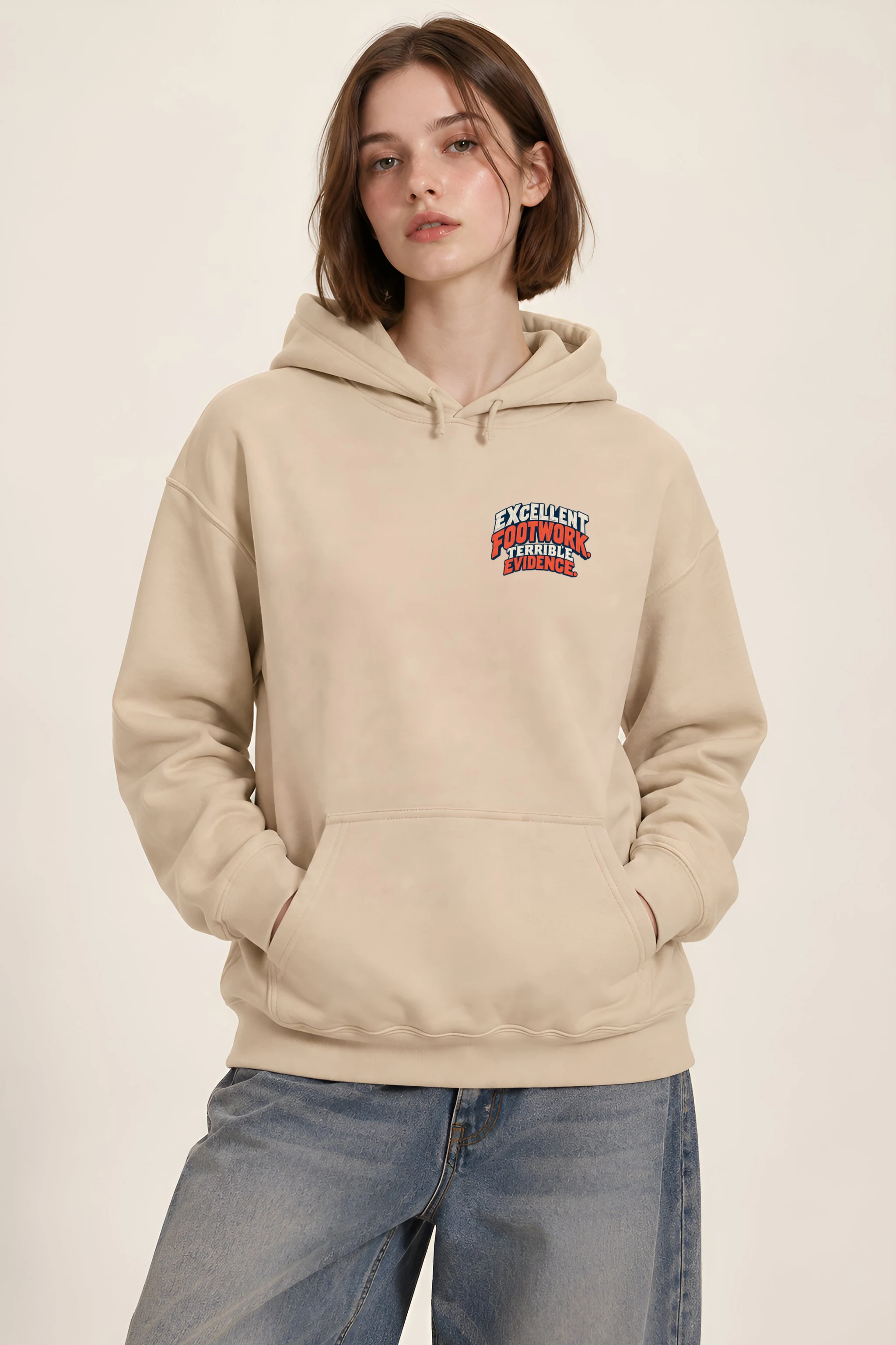 "Excellent Footwork Terrible Evidence" Heavy Blend Unisex Pullover Hoodie