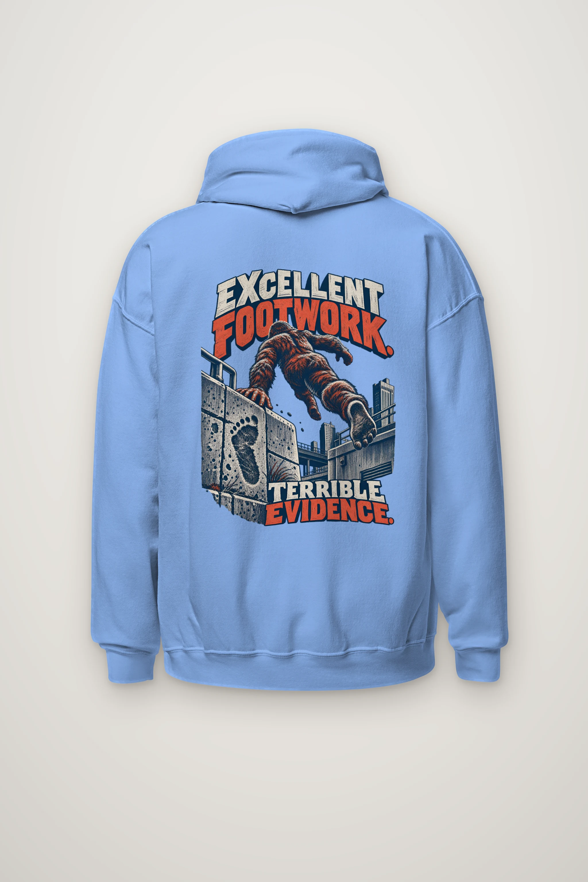 "Excellent Footwork Terrible Evidence" Heavy Blend Unisex Pullover Hoodie