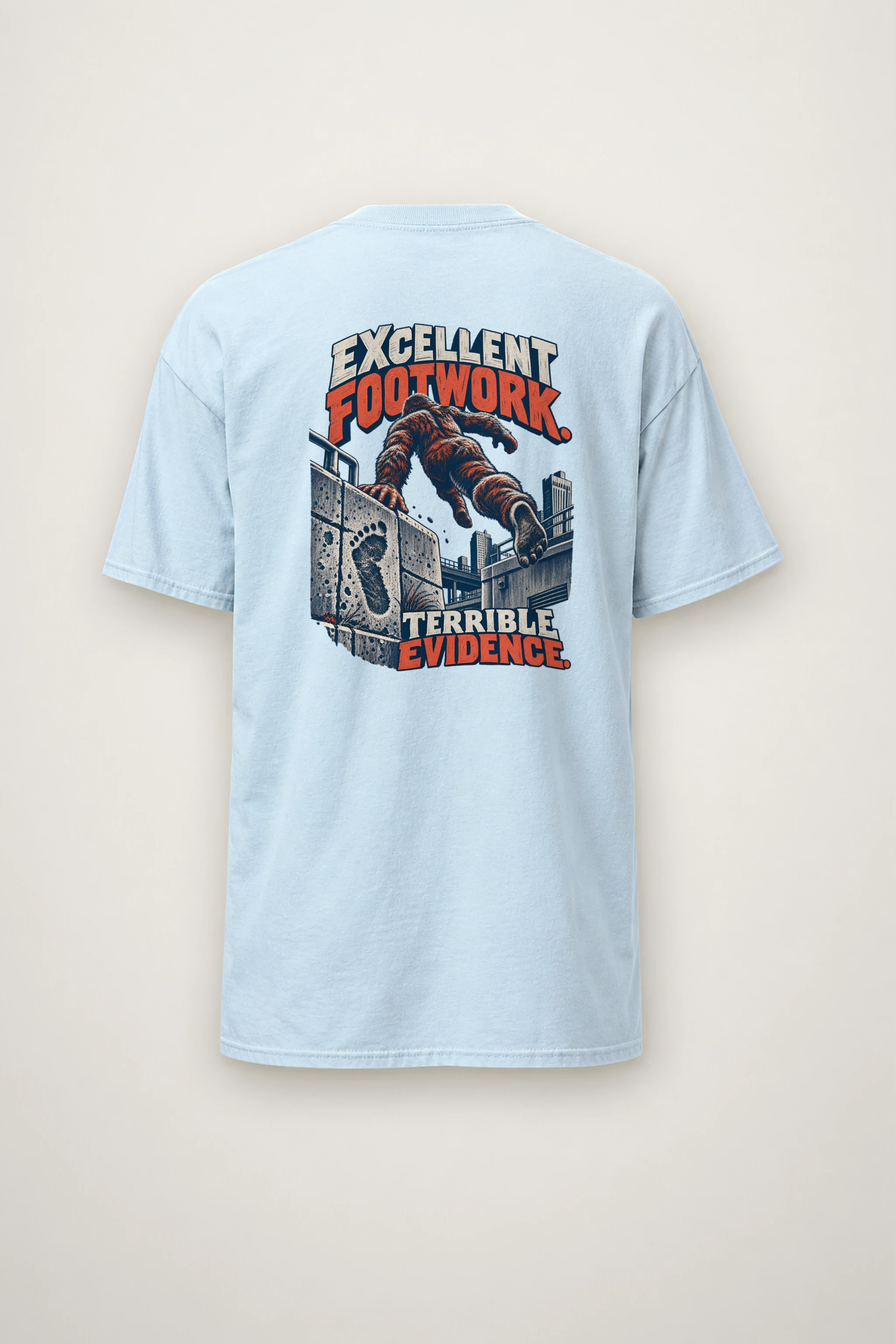 "Excellent Footwork Terrible Evidence" Heavyweight Unisex Crewneck T-shirt