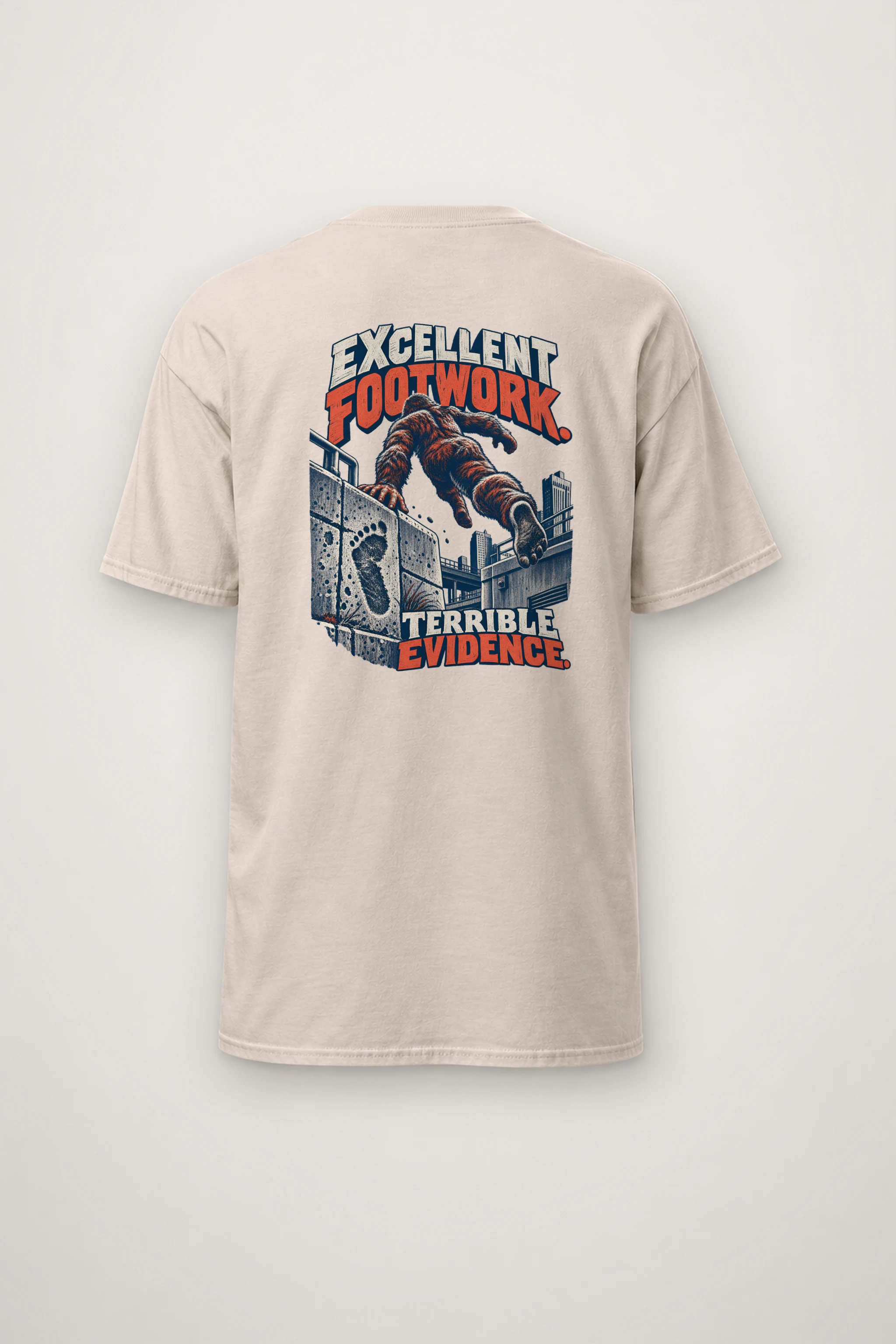 "Excellent Footwork Terrible Evidence" Heavyweight Unisex Crewneck T-shirt