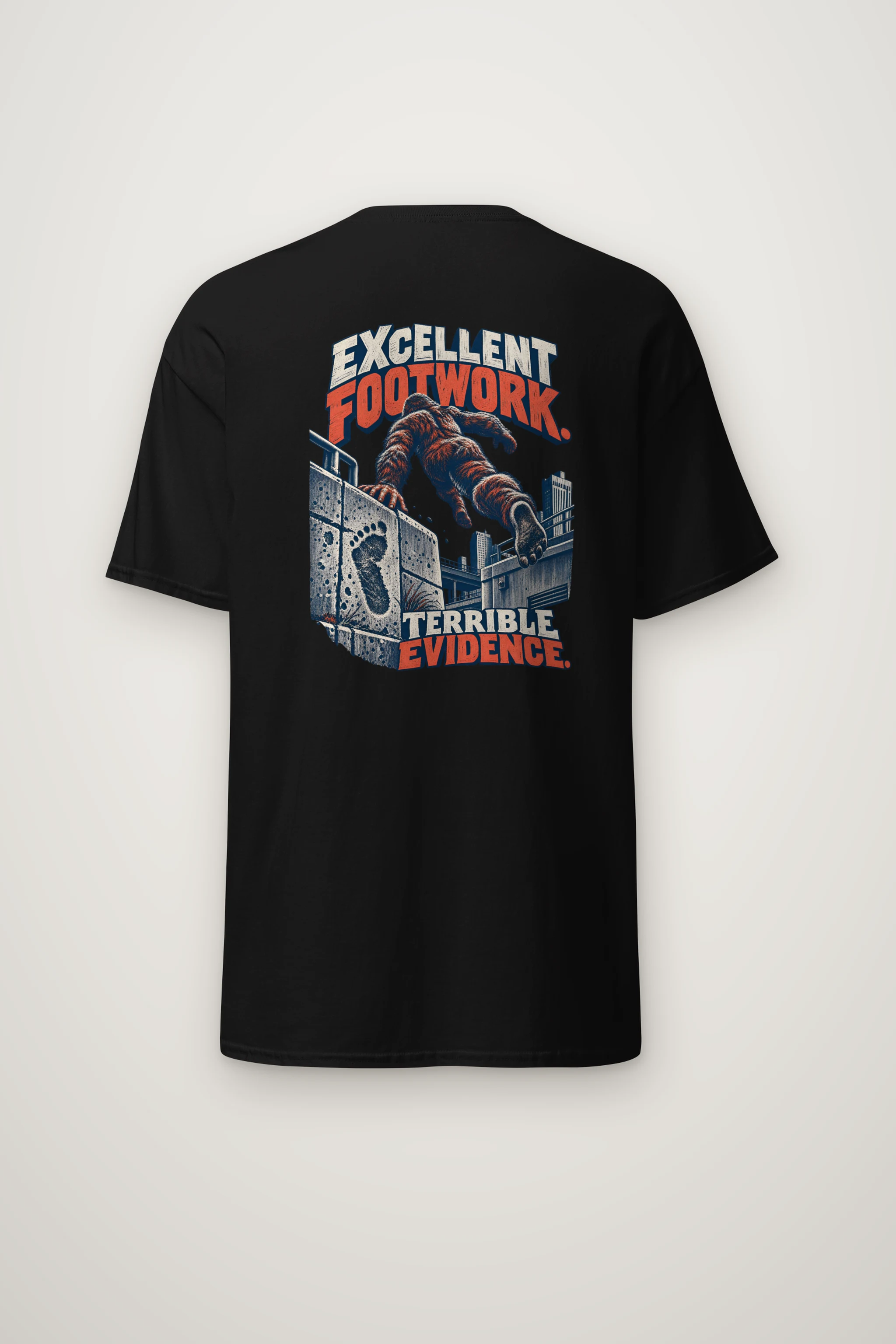 "Excellent Footwork Terrible Evidence" Heavyweight Unisex Crewneck T-shirt