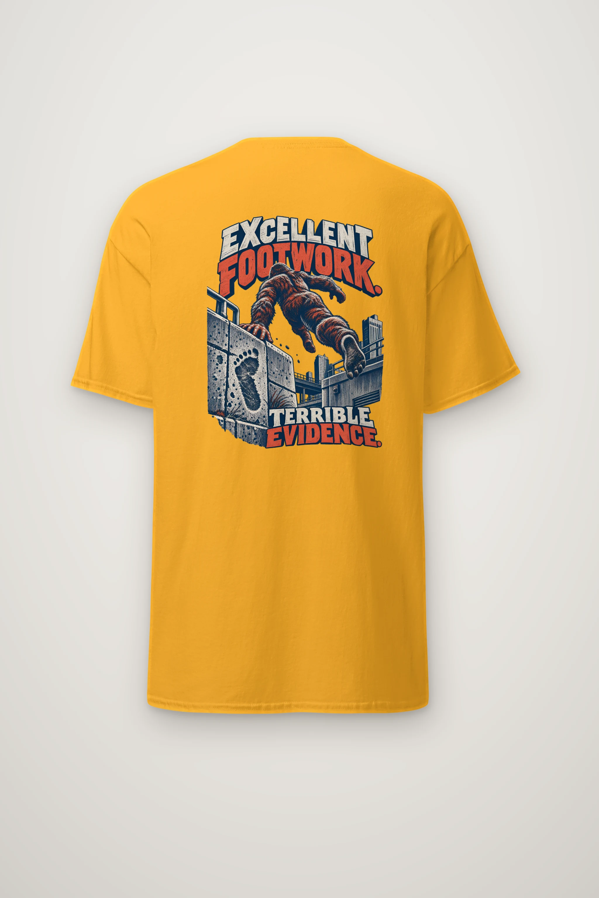 "Excellent Footwork Terrible Evidence" Heavyweight Unisex Crewneck T-shirt