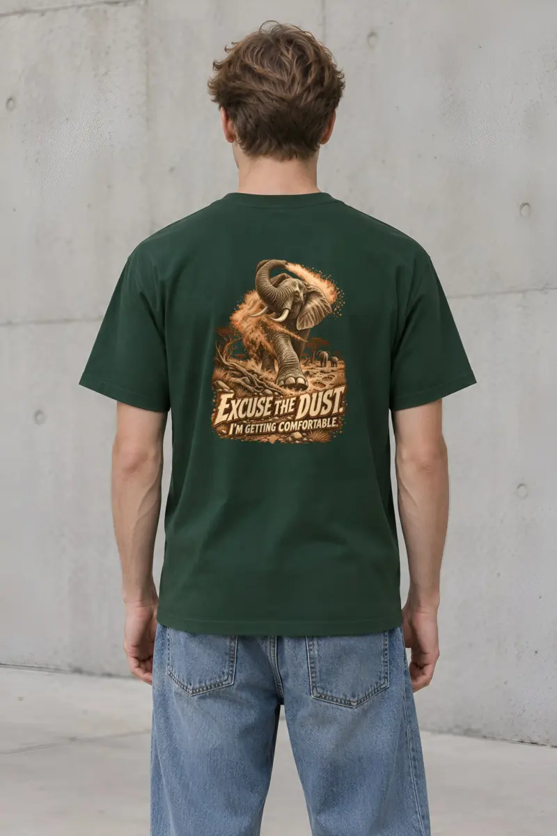 “Excuse the Dust Elephant” Heavyweight Unisex Crewneck T-shirt