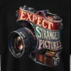"Expect Stranger Pictures" Men's Oversized Heavyweight Crewneck T-Shirt