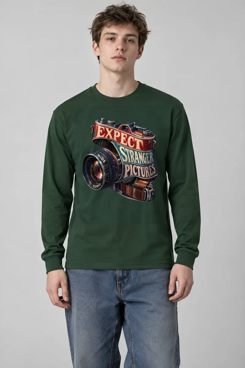 “Expect Stranger Pictures” Unisex Longsleeve T-shirt