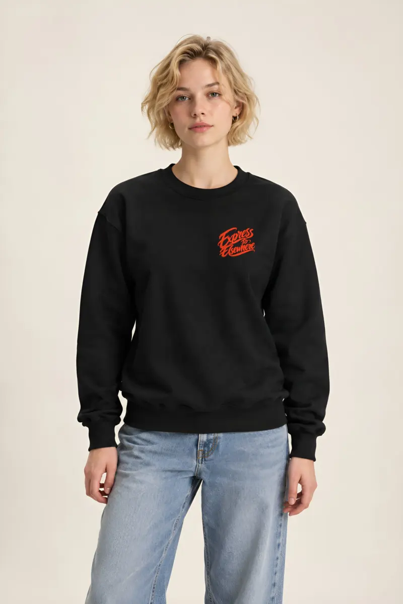 "Express to Elsewhere" Heavy Blend Unisex Crewneck Sweatshirt