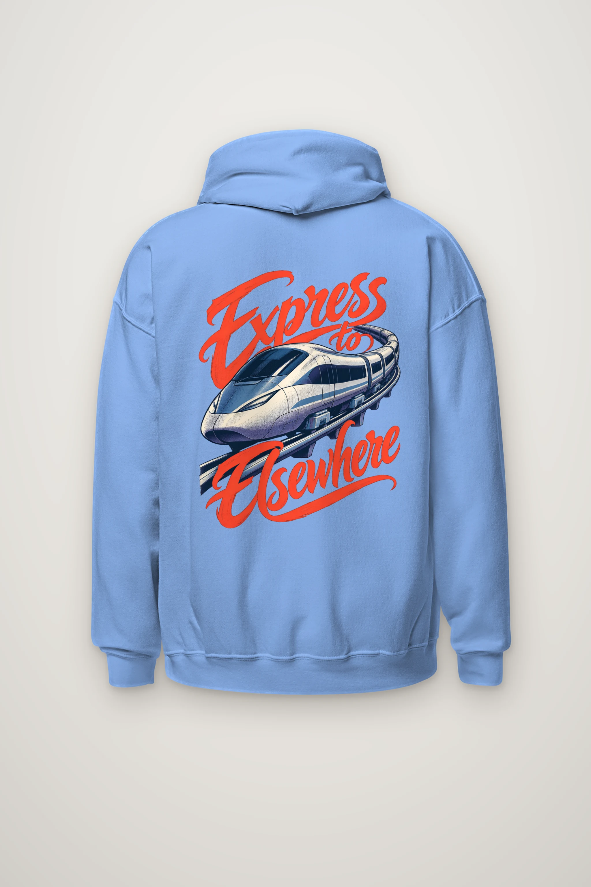 "Express to Elsewhere" Heavy Blend Unisex Pullover Hoodie