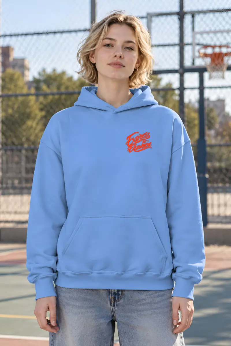 "Express to Elsewhere" Heavy Blend Unisex Pullover Hoodie