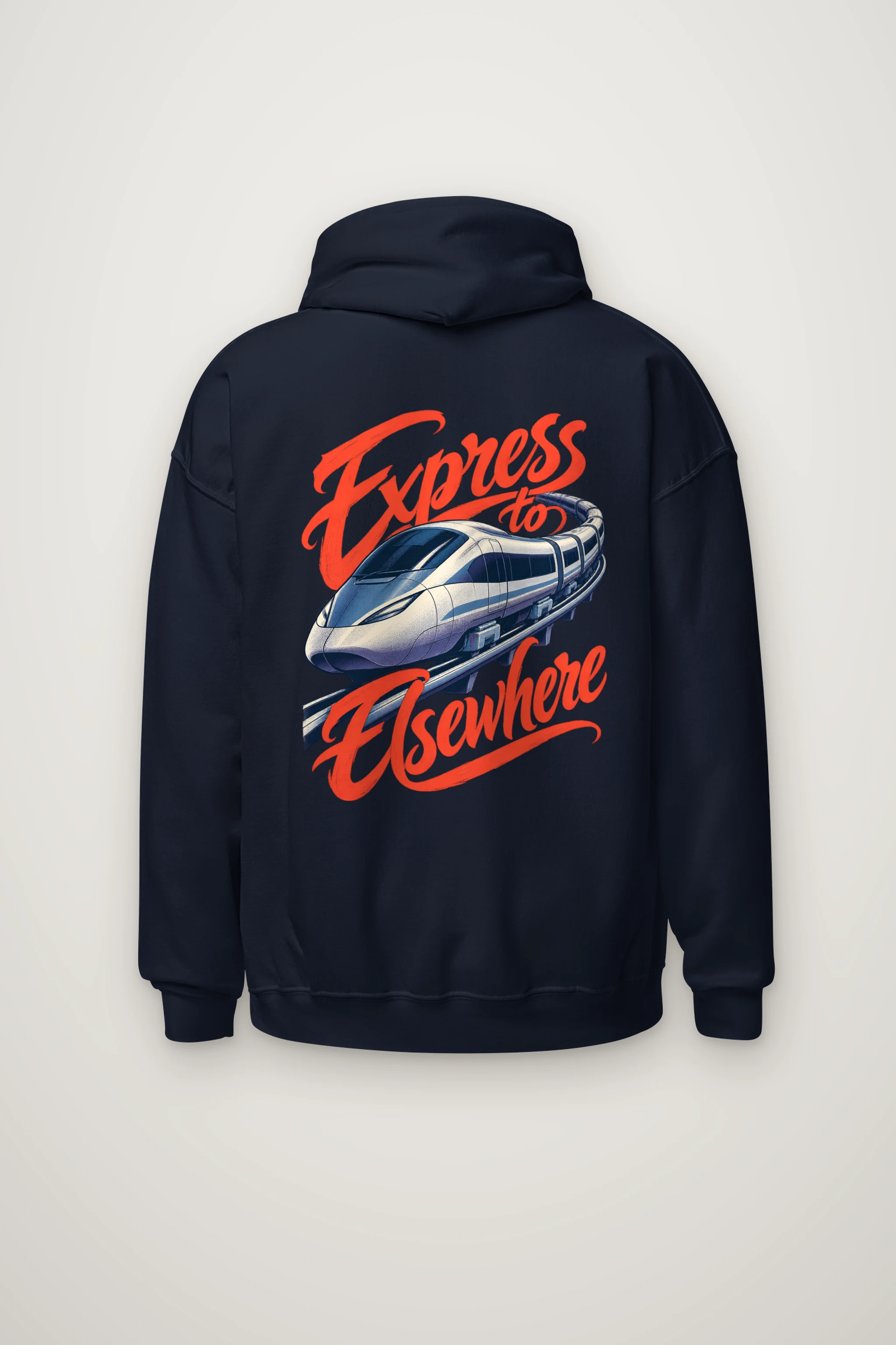 "Express to Elsewhere" Heavy Blend Unisex Pullover Hoodie