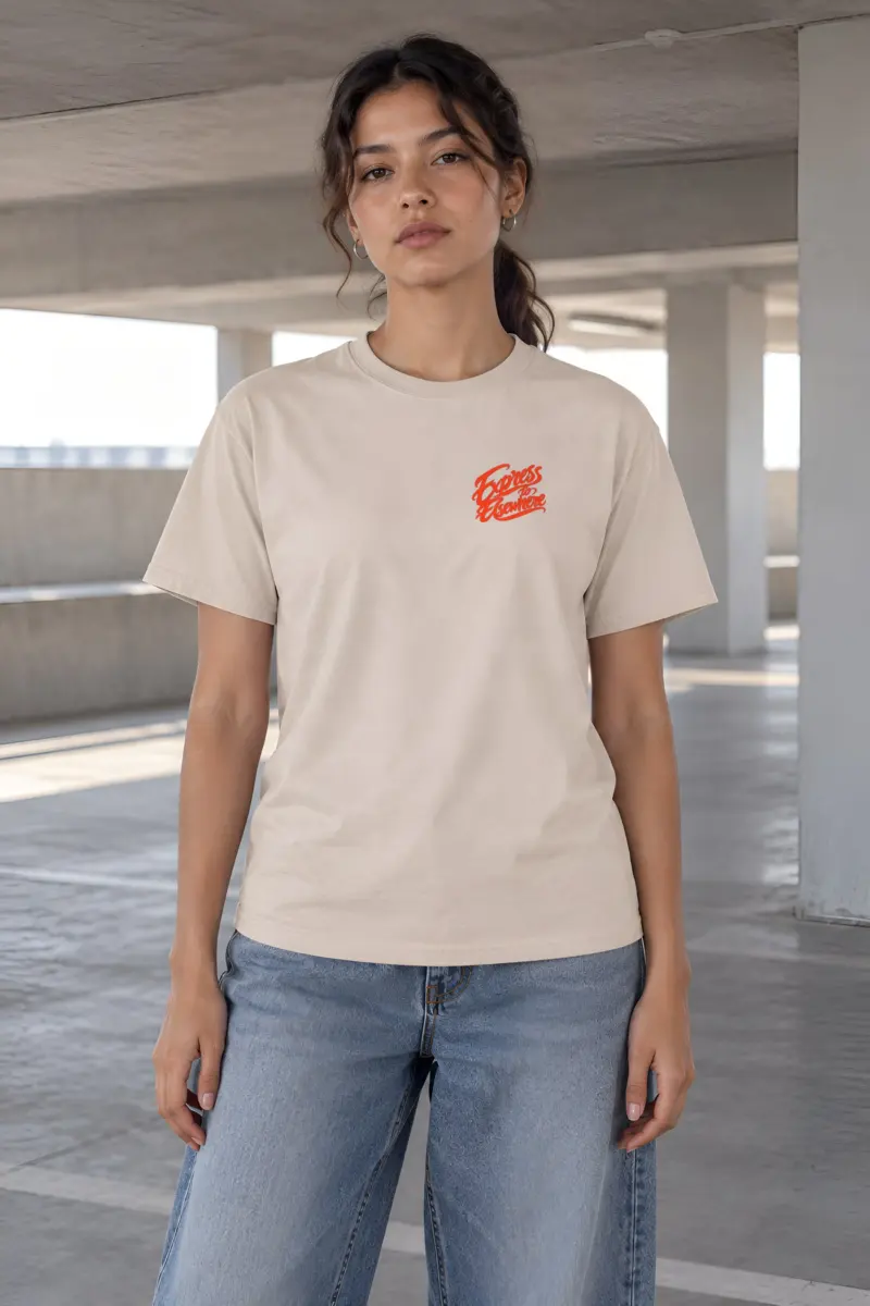 "Express to Elsewhere" Heavyweight Unisex Crewneck T-shirt