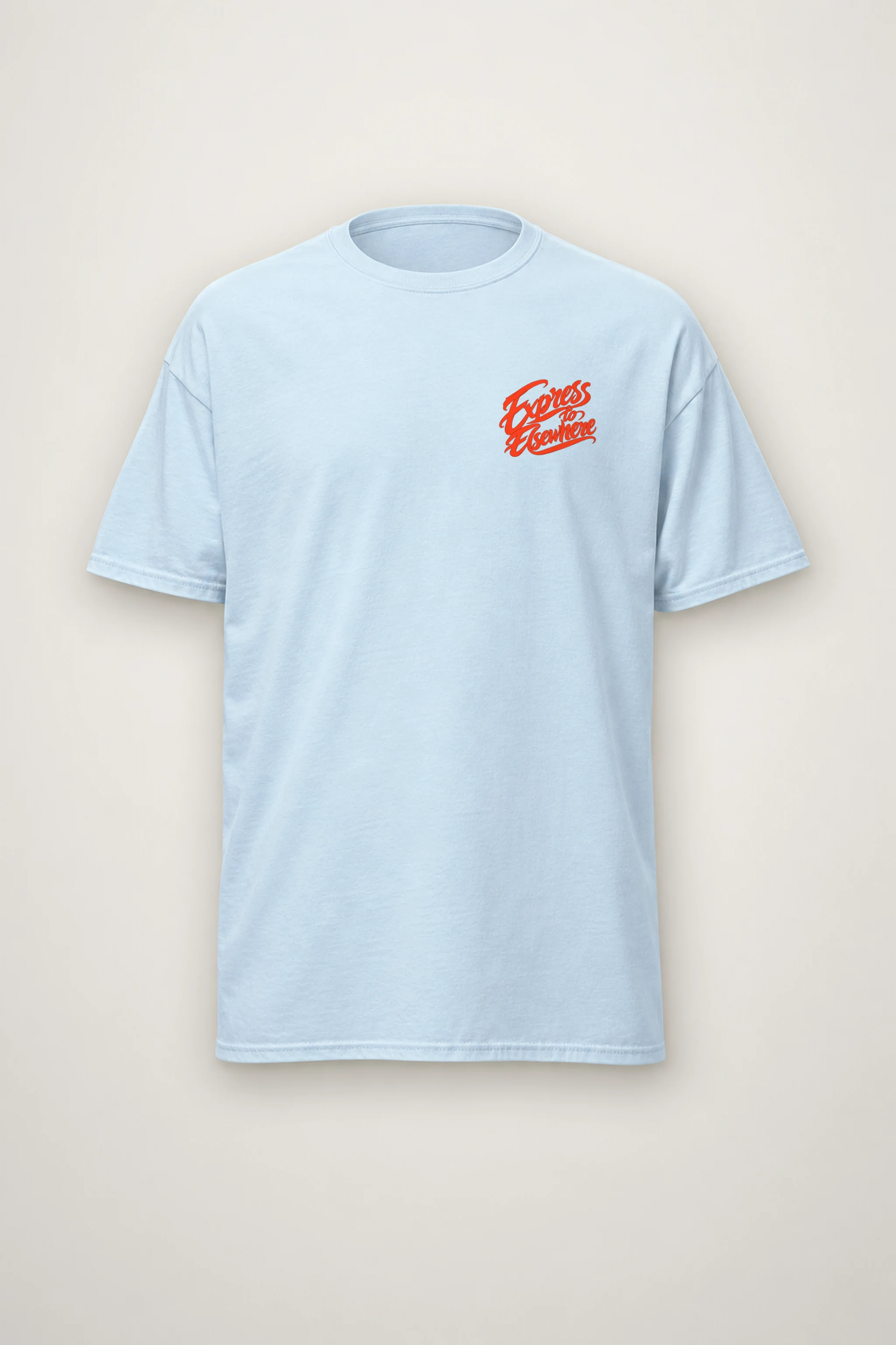 "Express to Elsewhere" Heavyweight Unisex Crewneck T-shirt