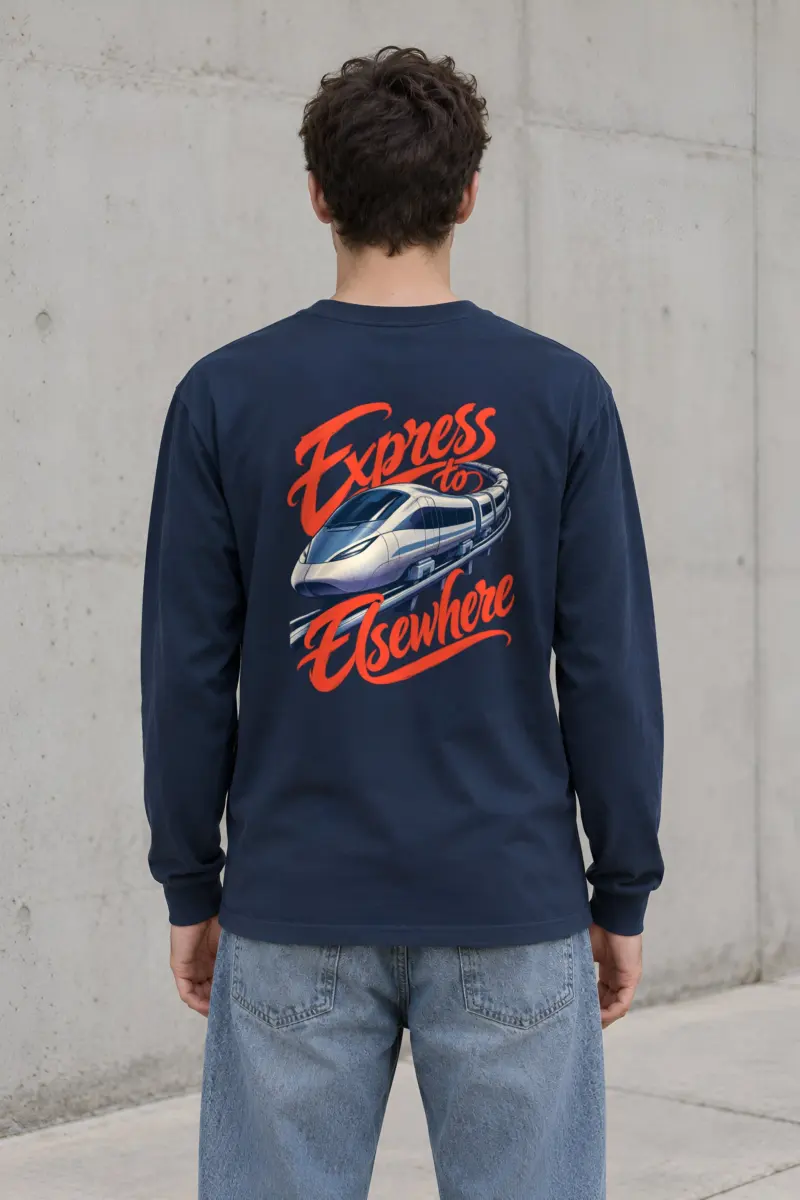 "Express to Elsewhere" Unisex Longsleeve T-shirt