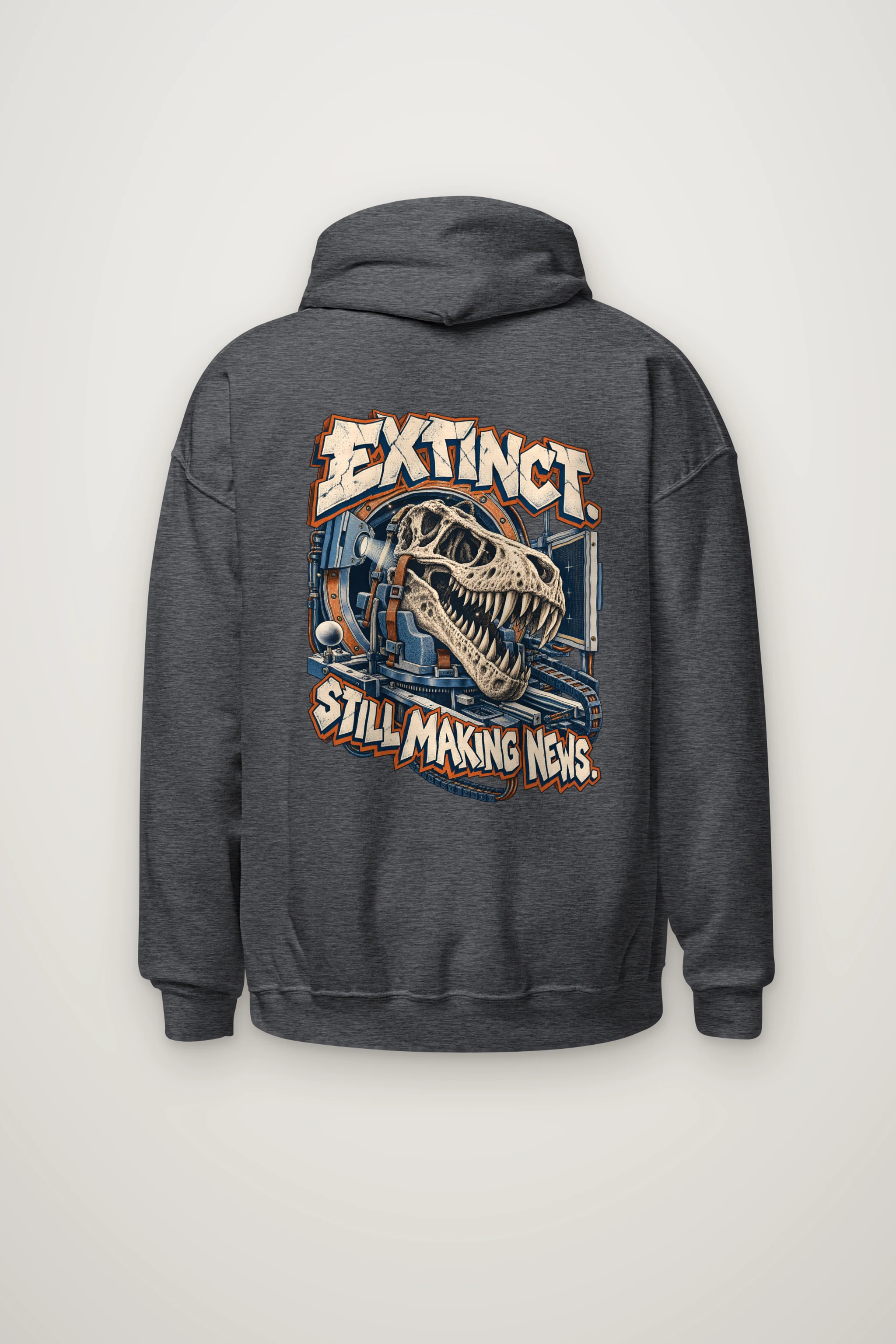 "Extinct. Still Making News." Heavy Blend Unisex Pullover Hoodie