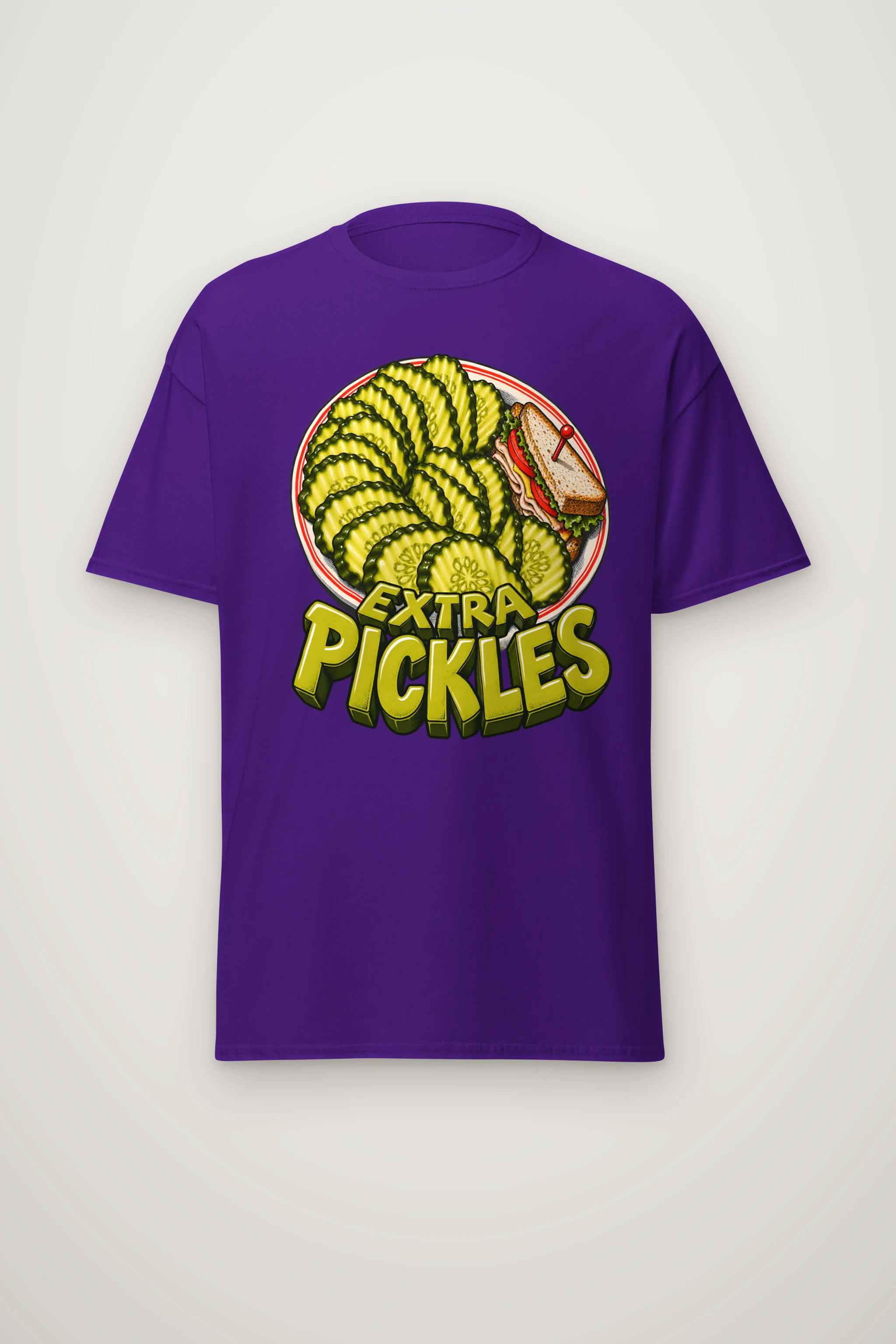 "Extra Pickles" Heavyweight Unisex Crewneck T-shirt
