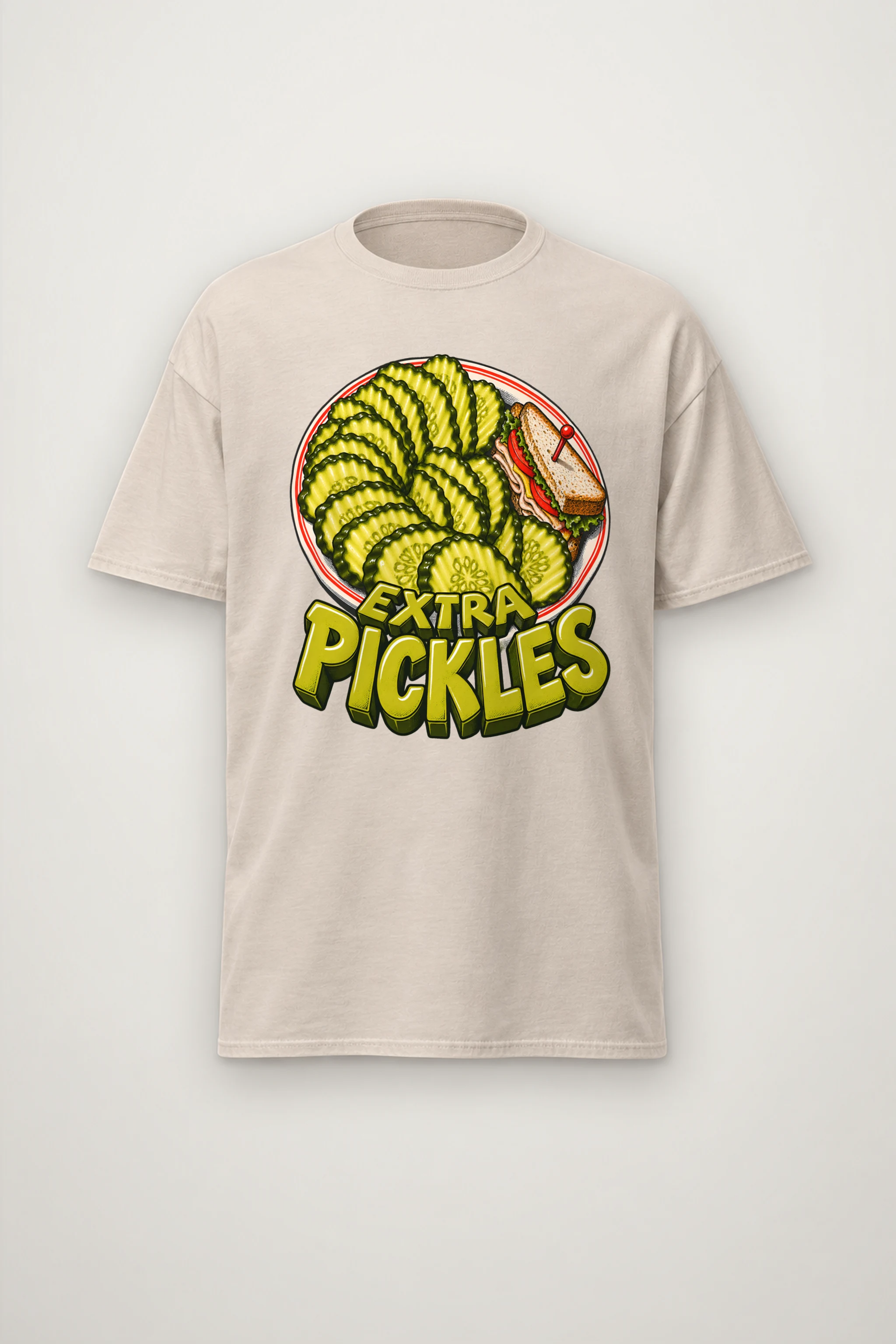 "Extra Pickles" Heavyweight Unisex Crewneck T-shirt
