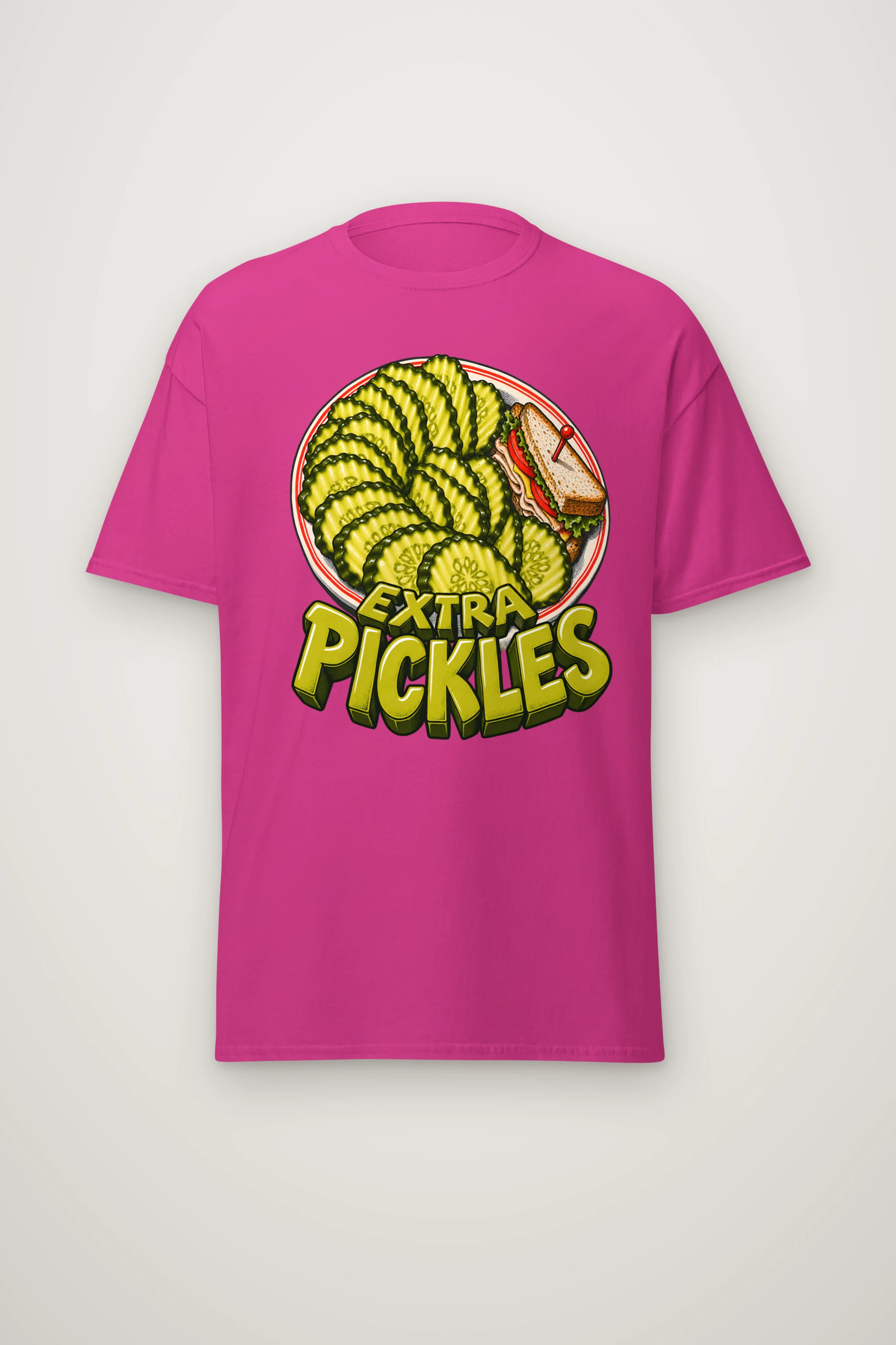 "Extra Pickles" Heavyweight Unisex Crewneck T-shirt