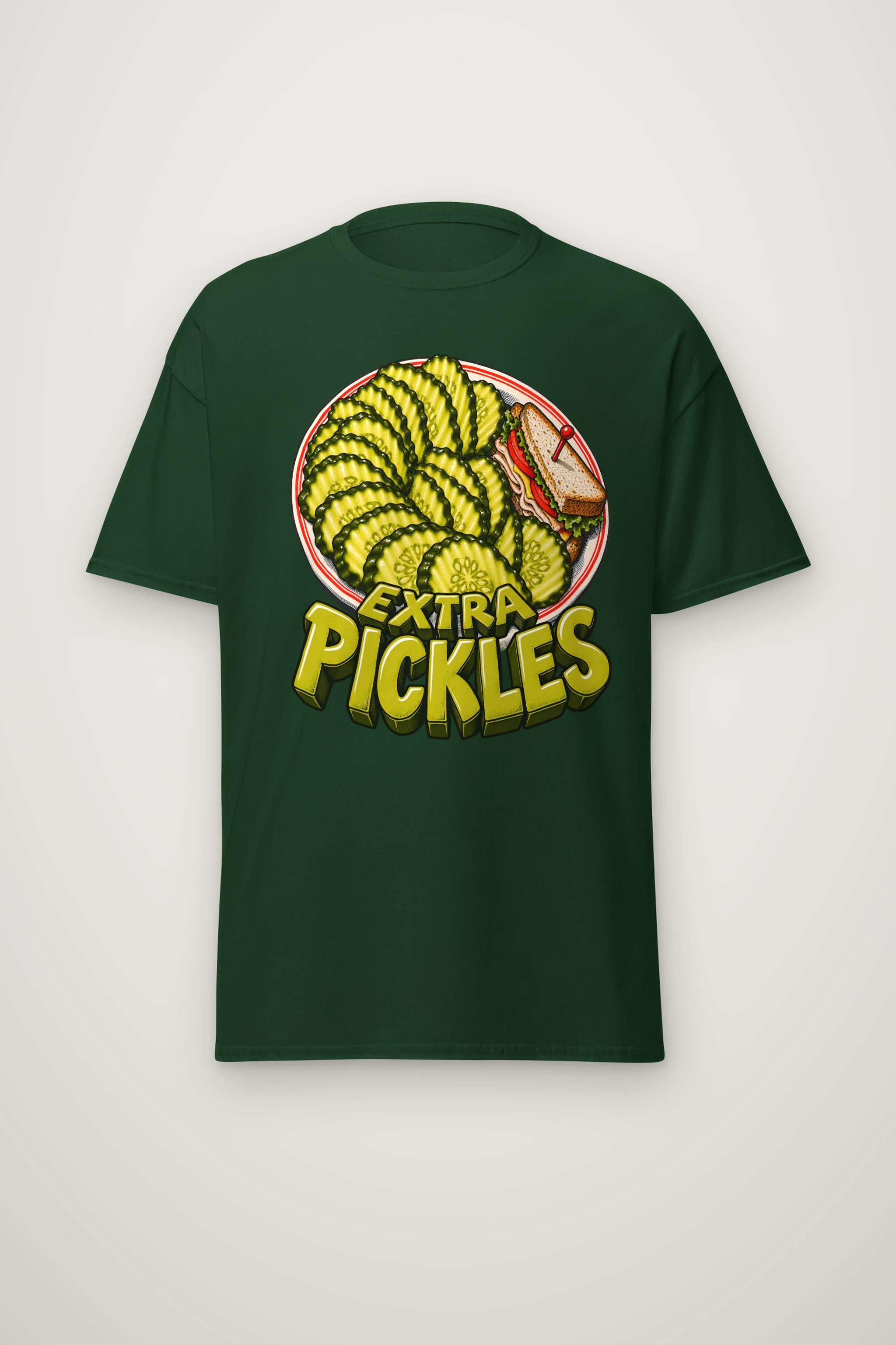 "Extra Pickles" Heavyweight Unisex Crewneck T-shirt