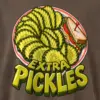 "Extra Pickles" Men's Oversized Heavyweight Crewneck T-Shirt