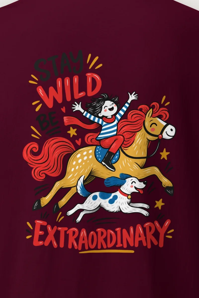 "Extraordinary Ride" Heavyweight Unisex Crewneck T-shirt