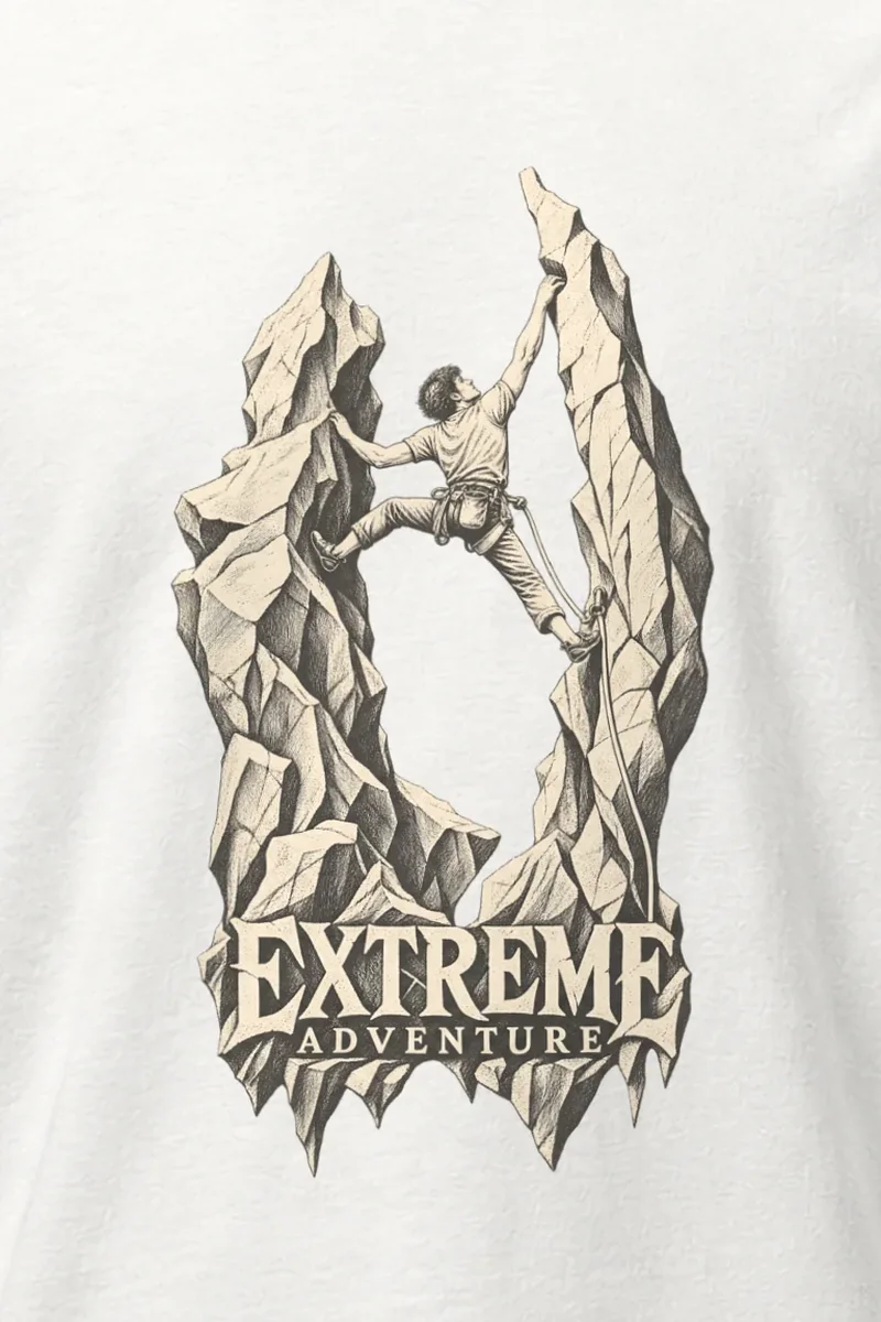 "Extreme Adventure" Heavyweight Unisex Crewneck T-shirt