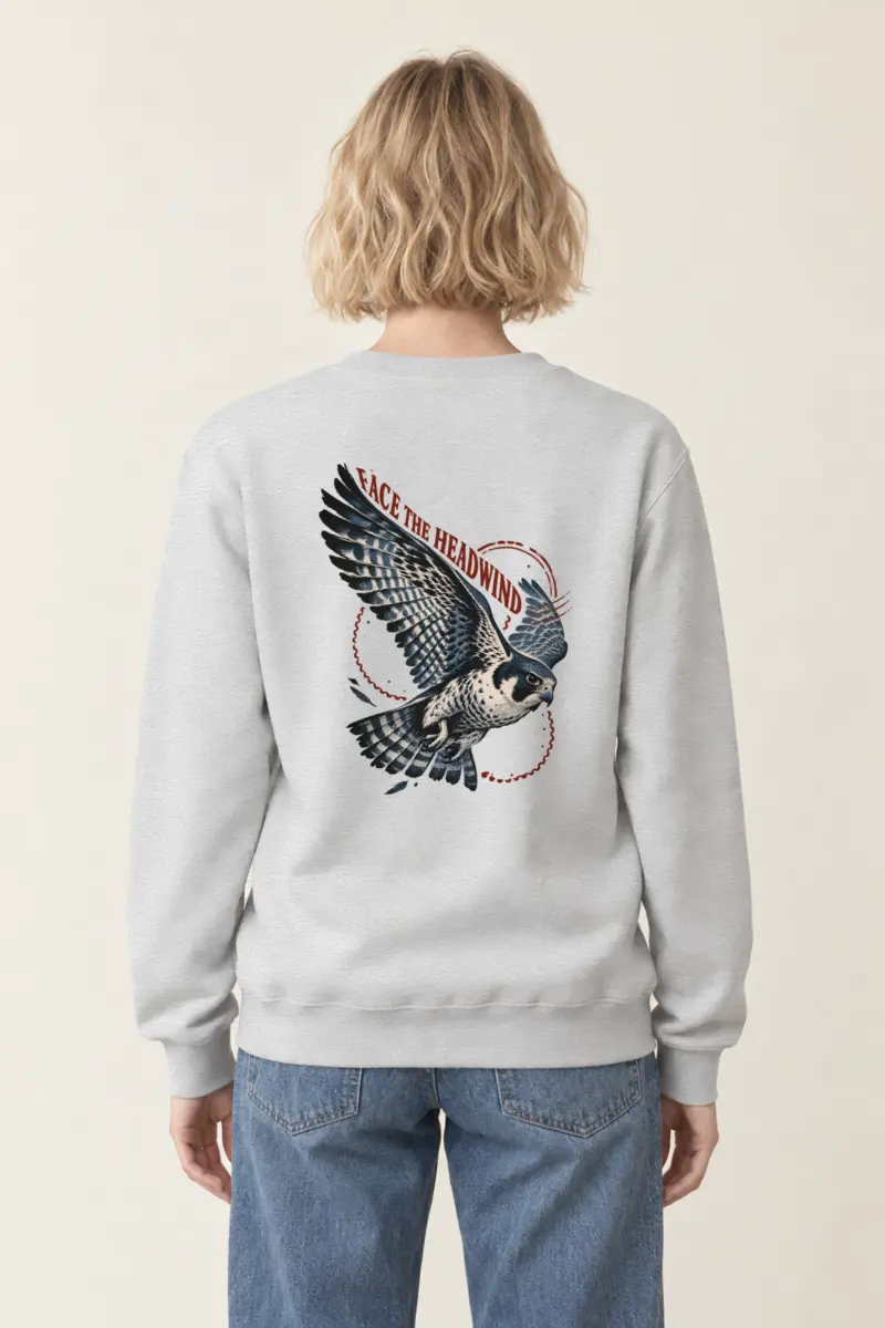 "Face the Headwind" Heavy Blend Unisex Crewneck Sweatshirt