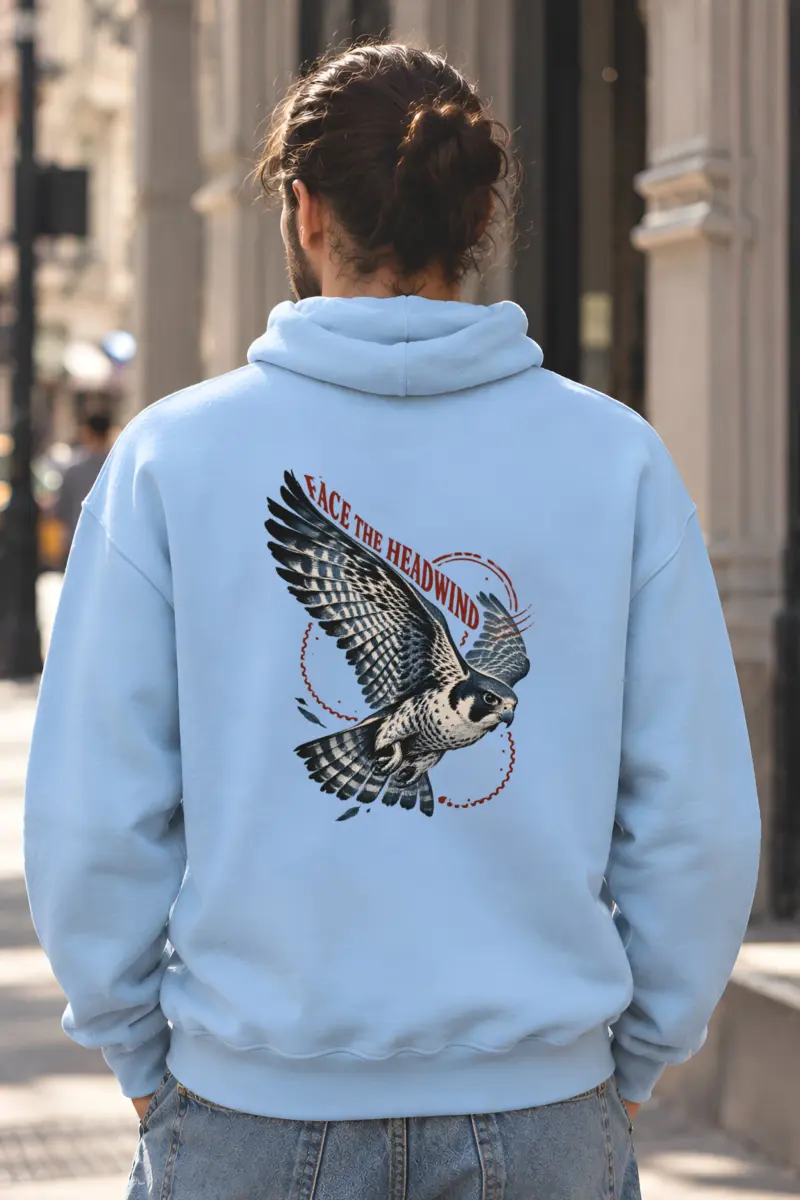 "Face the Headwind" Heavy Blend Unisex Pullover Hoodie